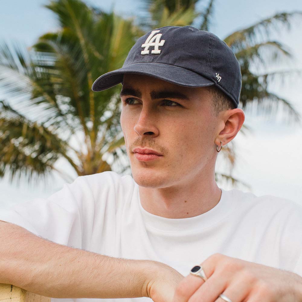 47 Brand Caps Los Angeles Dodgers '47 MLB Team Clean Up Strapback Hat - Vintage Navy