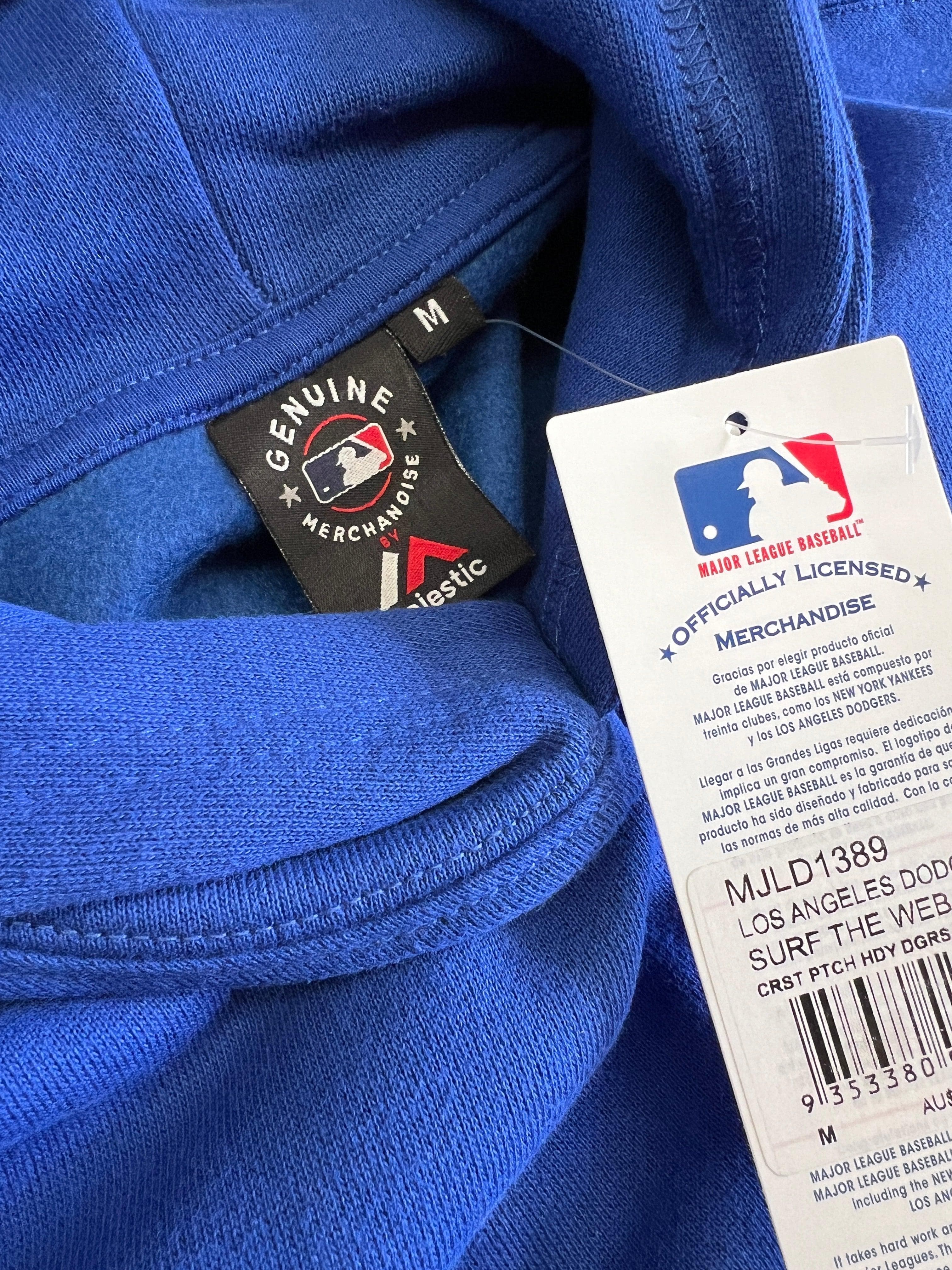 Majestic Athletic Jumpers Los Angeles Dodgers Majestic MLB City Crest Oversize Hoodie Jumper - Blue