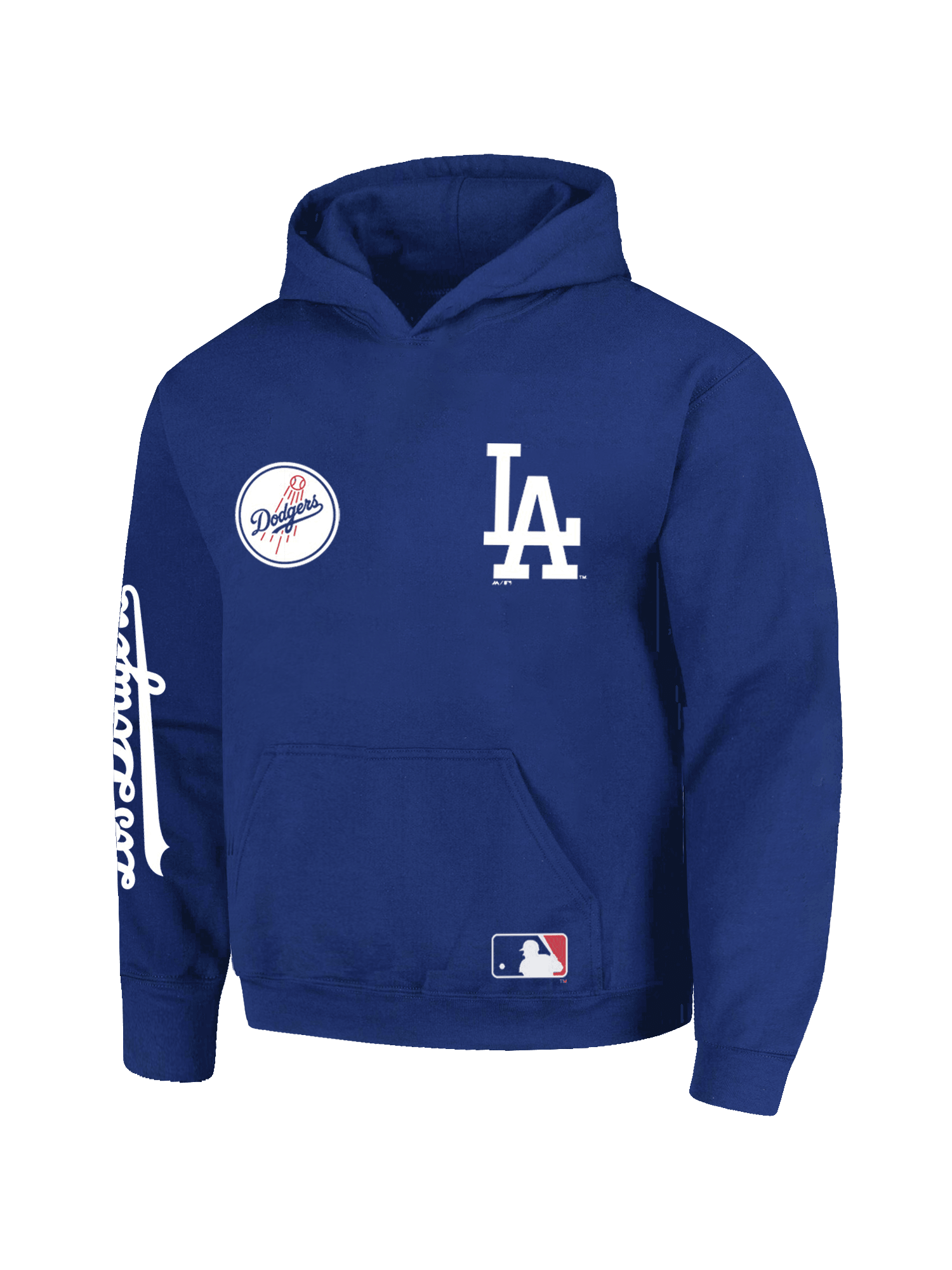 Majestic Athletic Jumpers Los Angeles Dodgers Majestic MLB City Crest Oversize Hoodie Jumper - Blue