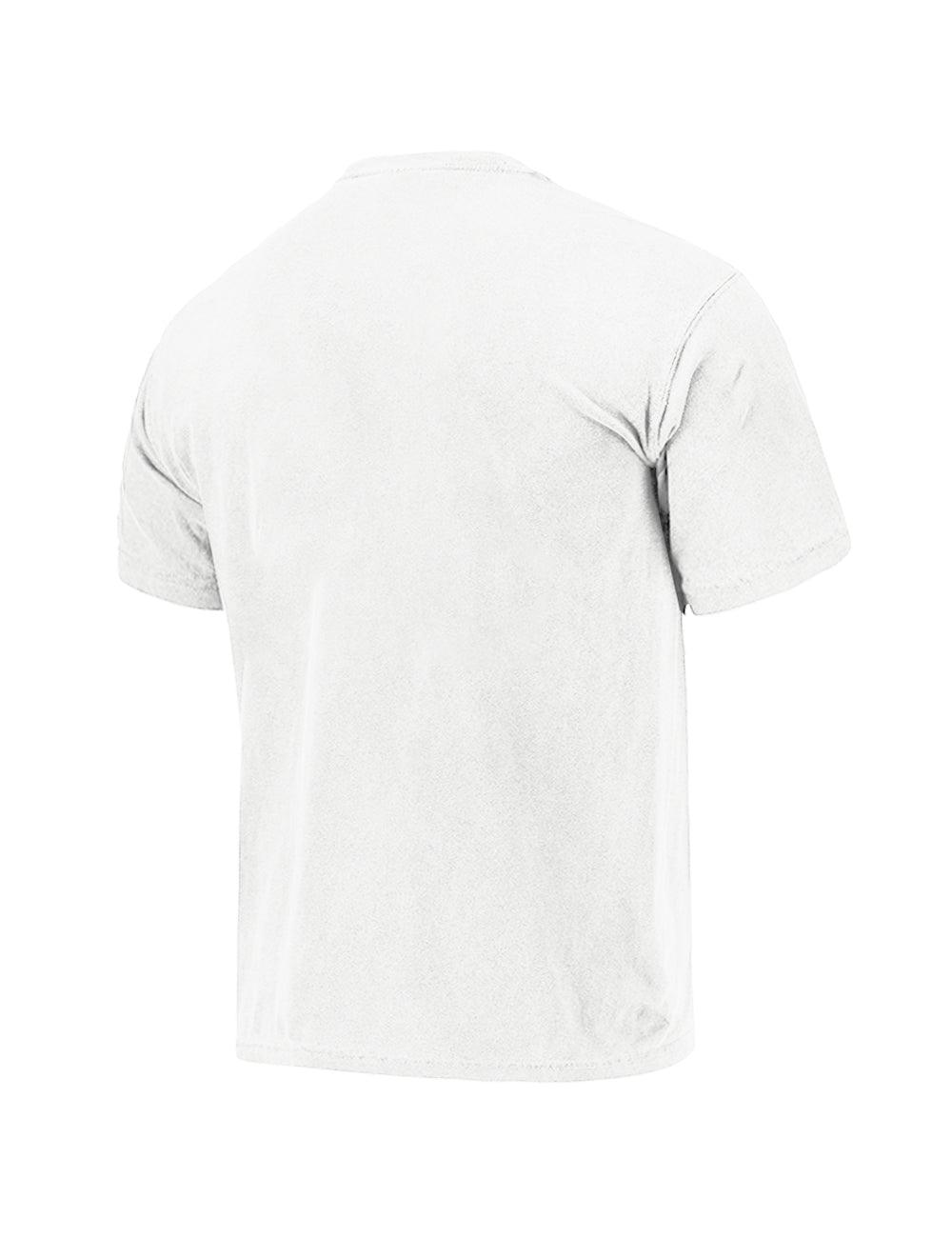 Majestic Athletic T-Shirts Los Angeles Dodgers Majestic MLB Script Number Vintage T-Shirt - Vintage White