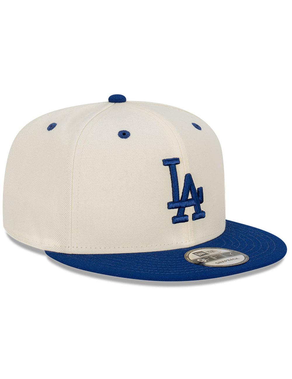 New Era Caps Los Angeles Dodgers New Era MLB 2 Tone 9FIFTY Snapback Hat - Chrome White