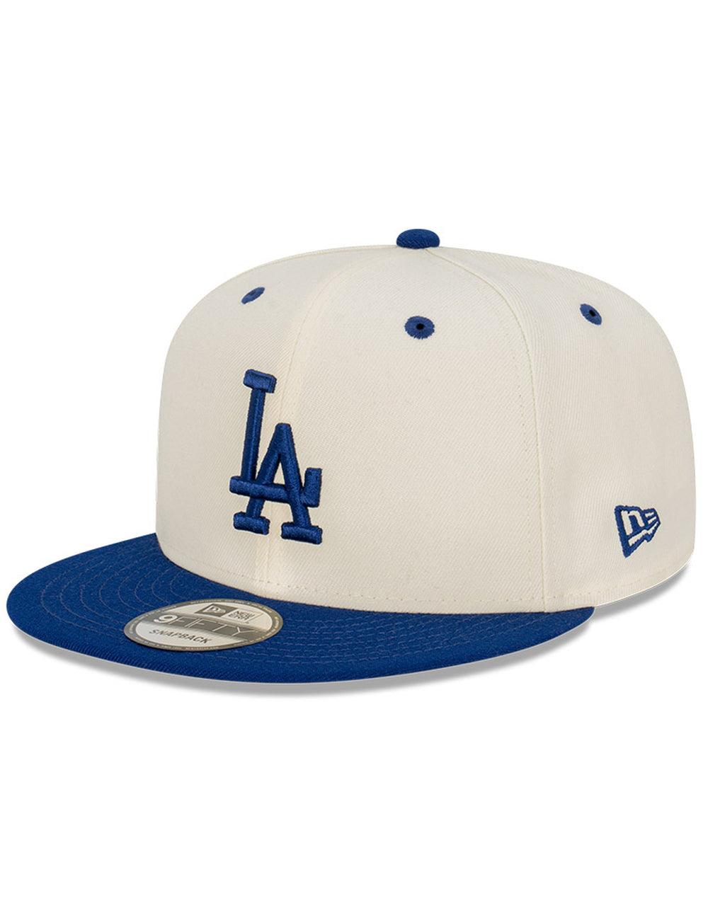 New Era Caps Los Angeles Dodgers New Era MLB 2 Tone 9FIFTY Snapback Hat - Chrome White