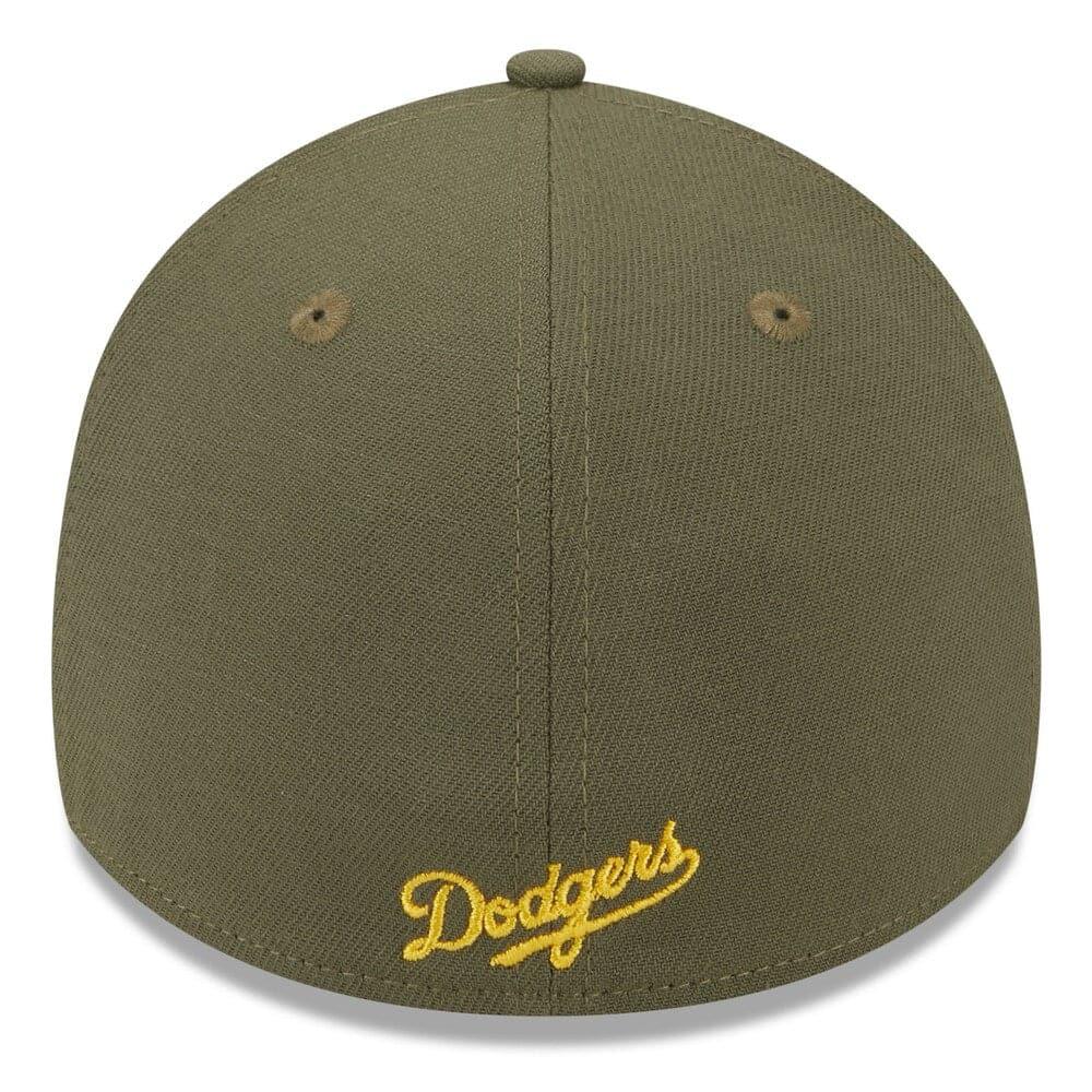 New Era Caps Los Angeles Dodgers New Era MLB 2023 Armed Forces 39THIRTY Stretch-Fit Hat - Army