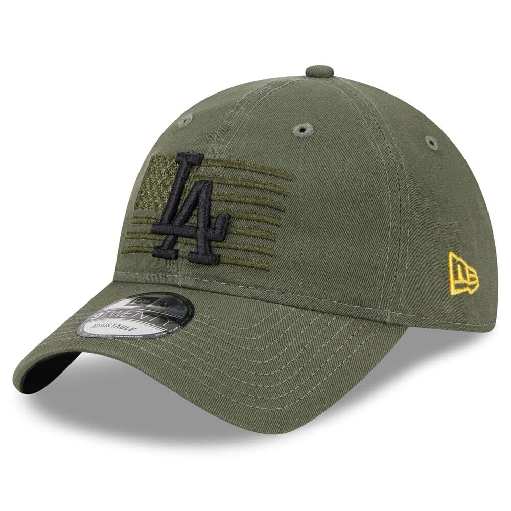 New Era Caps Los Angeles Dodgers New Era MLB 2023 Armed Forces 9TWENTY Strapback Hat - Army