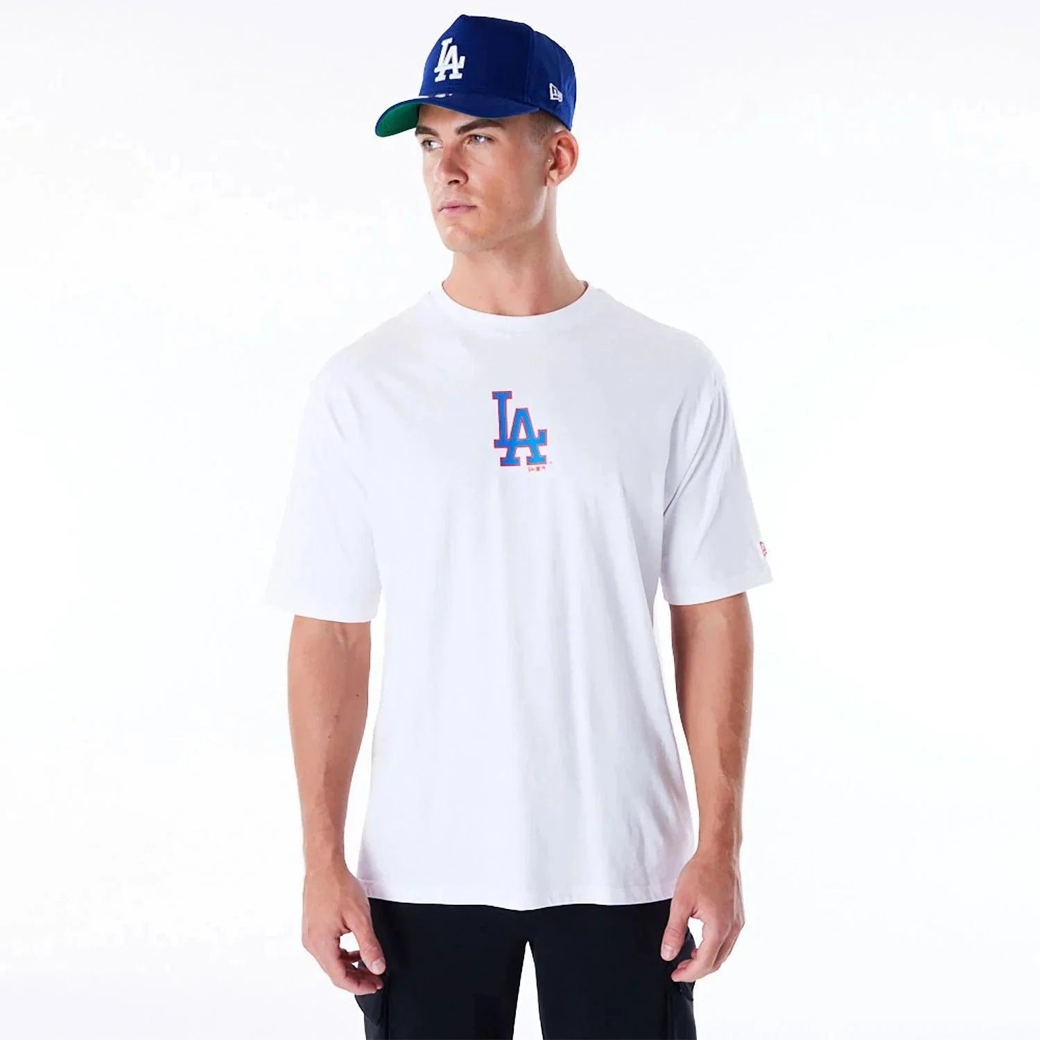 New Era T-Shirts Los Angeles Dodgers New Era MLB 81 World Series Oversized T-Shirt - White