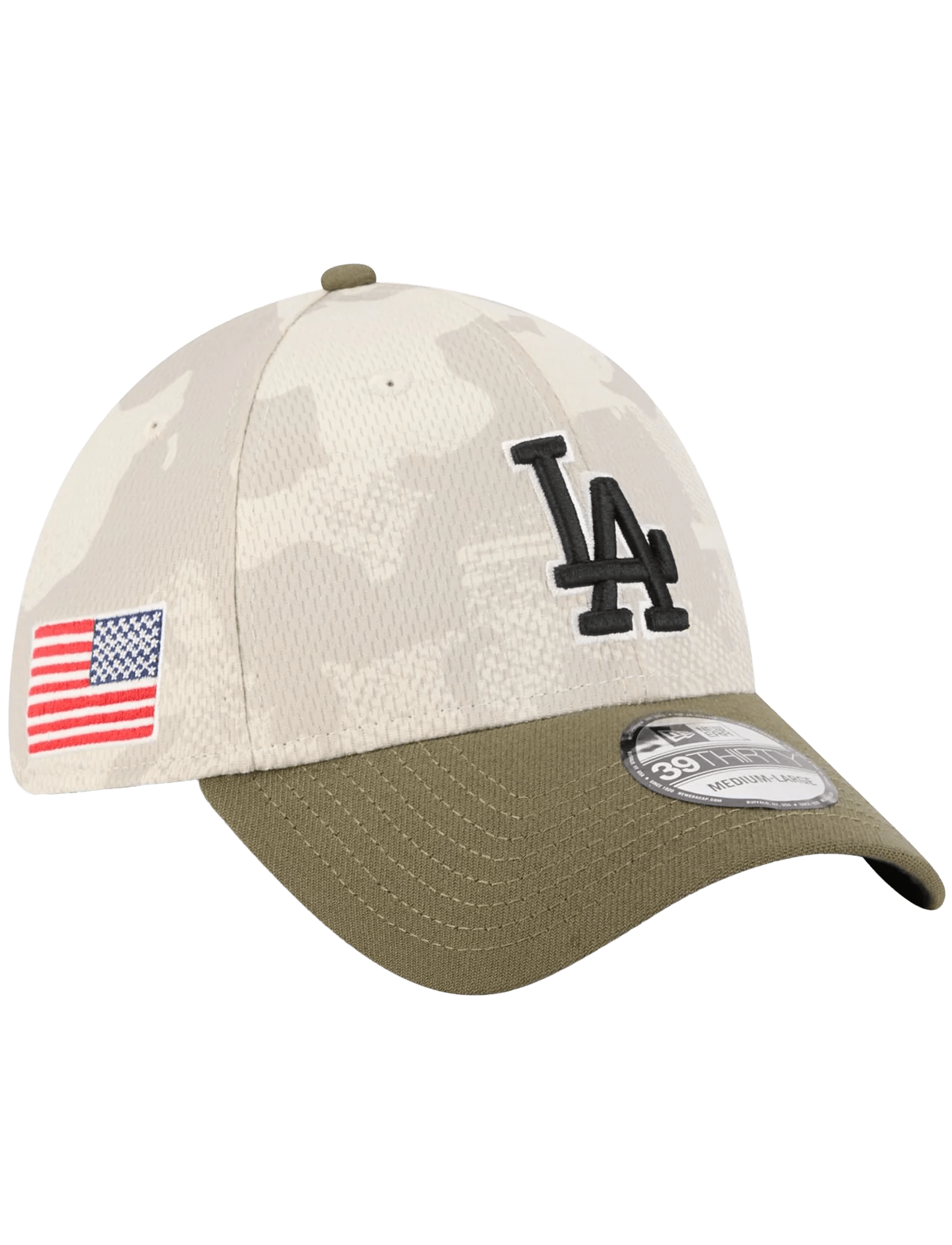 New Era Caps Los Angeles Dodgers New Era MLB Armed Forces 2025 39THIRTY Stretch-Fit Hat