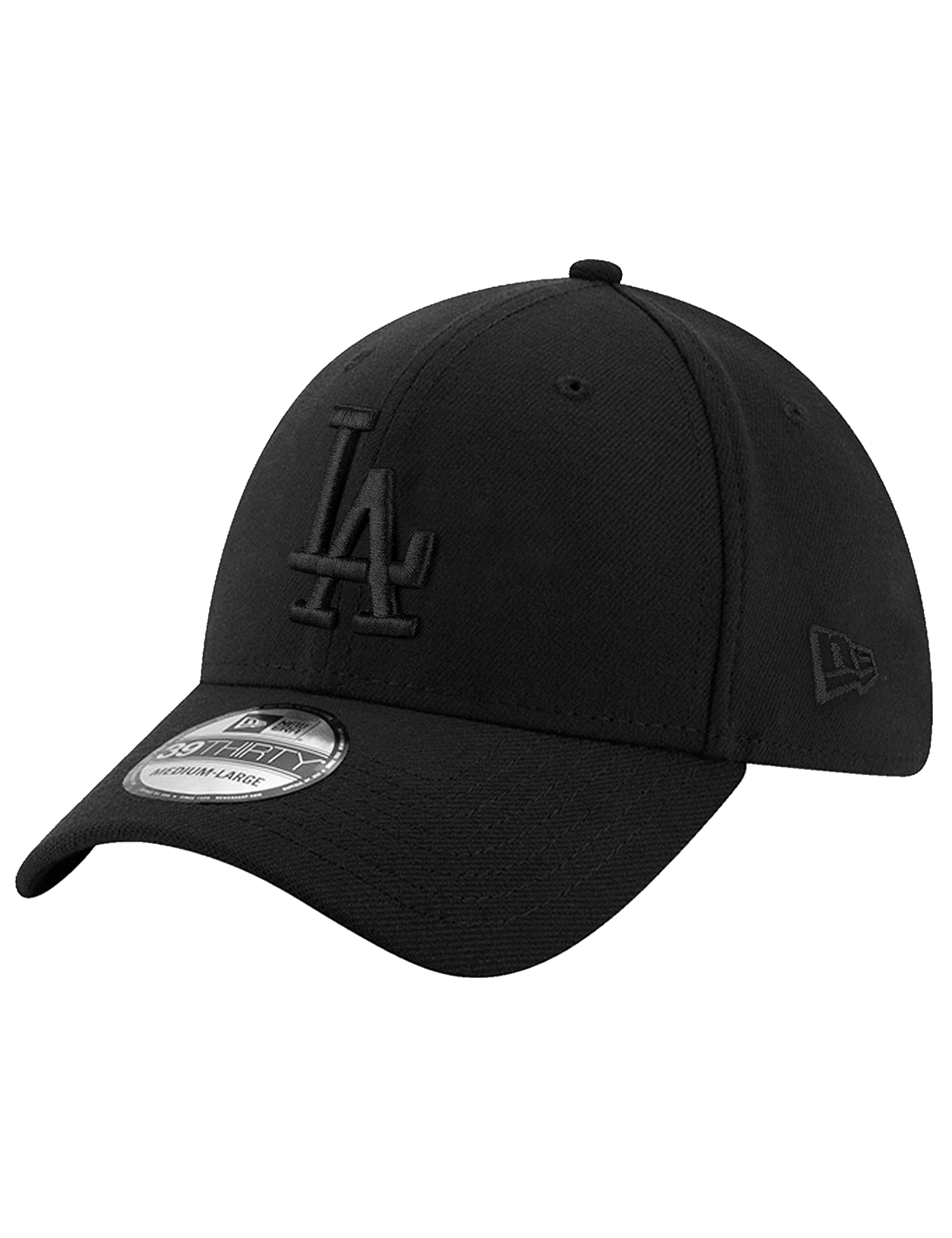 New Era Caps Los Angeles Dodgers New Era MLB Black On Black 39THIRTY Stretch-Fit Hat