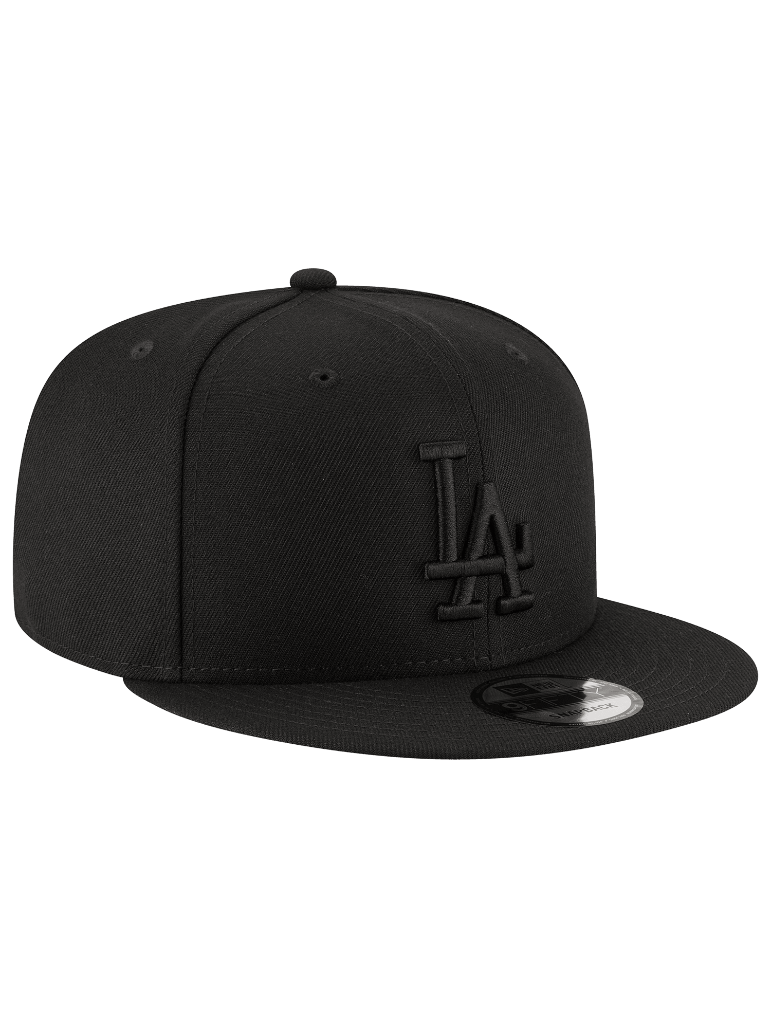 New Era Caps Los Angeles Dodgers New Era MLB Black On Black 9FIFTY Snapback Hat
