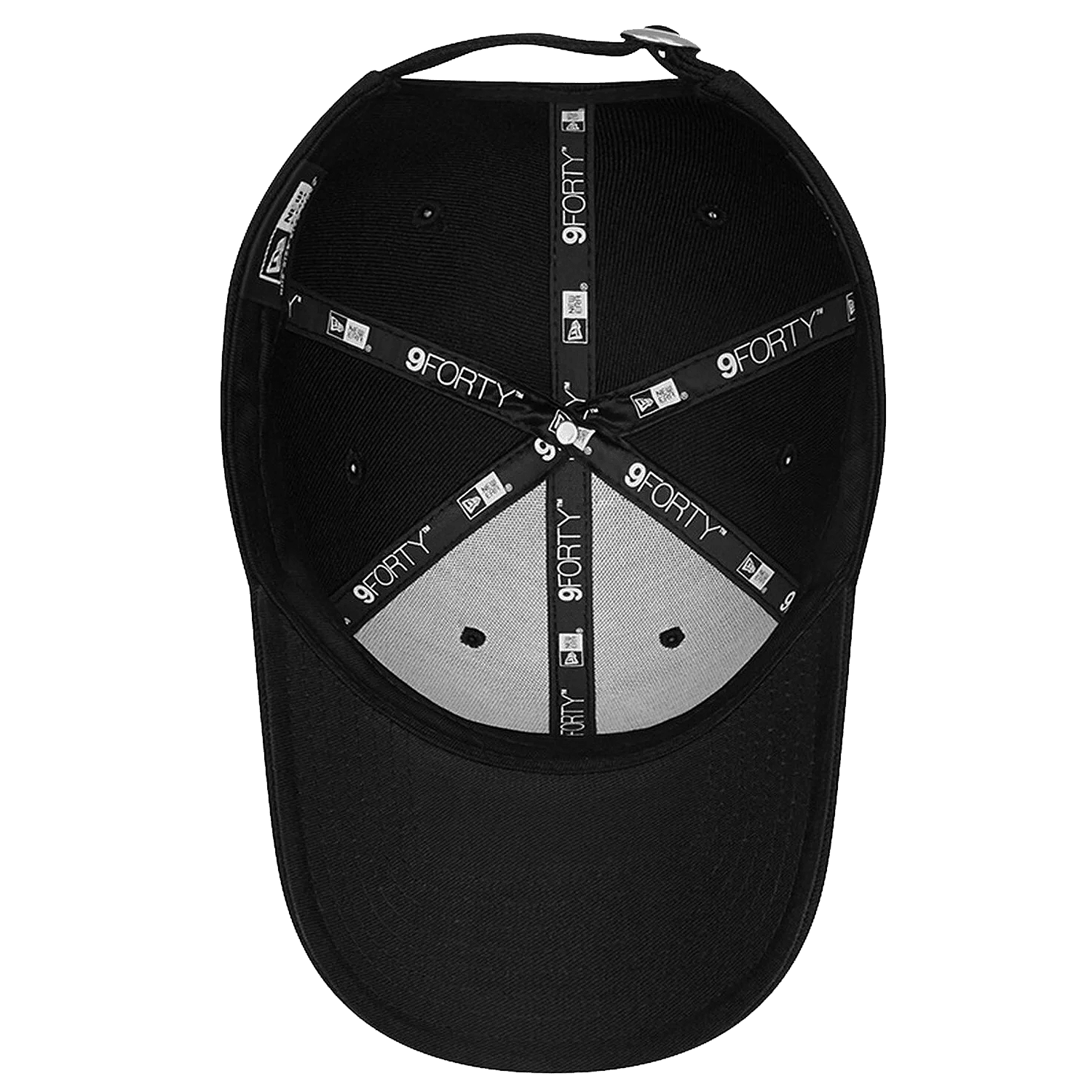 New Era Caps Los Angeles Dodgers New Era MLB Black On Black 9FORTY Strapback Hat