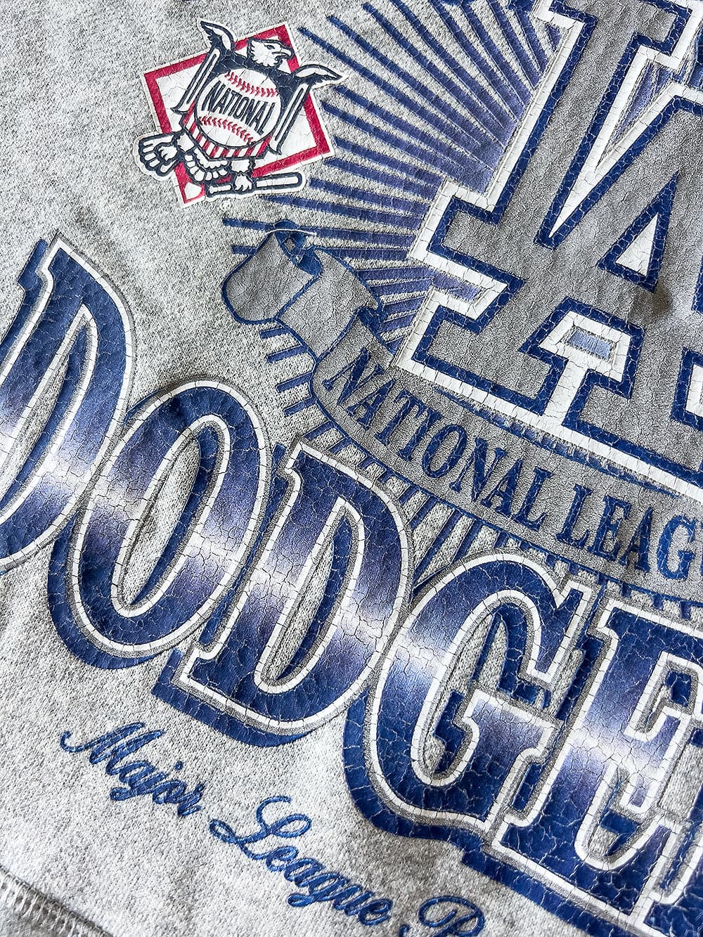 New Era Jumpers Los Angeles Dodgers New Era MLB Gradient Arch Hoodie Jumper - Grey