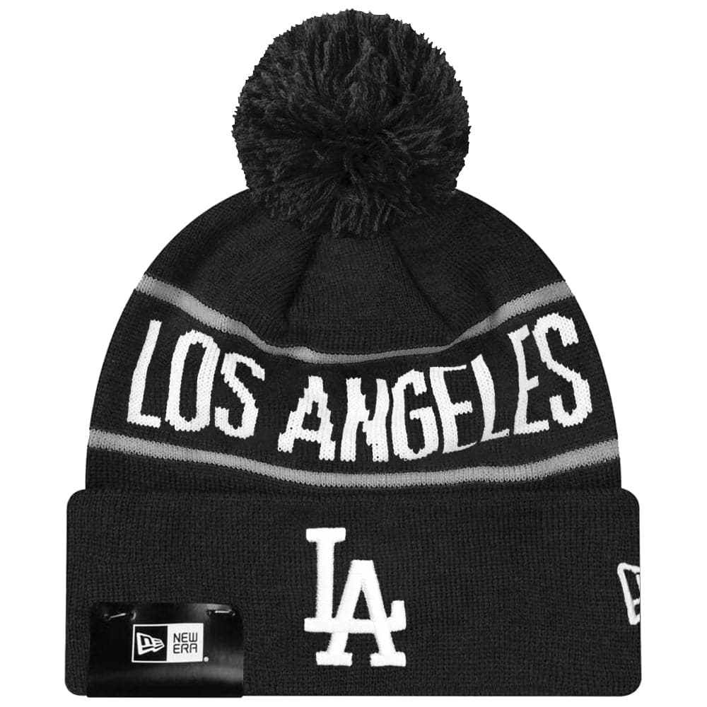 New Era Beanies Los Angeles Dodgers New Era MLB Grey Stripe Knit Beanie - Dark Navy