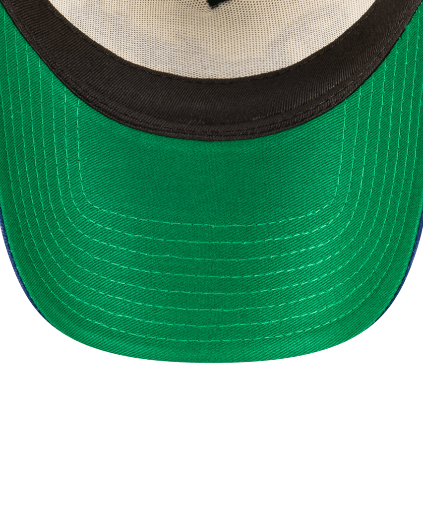 New Era Caps Los Angeles Dodgers New Era MLB Script 9FORTY A-Frame Snapback Hat - Chrome