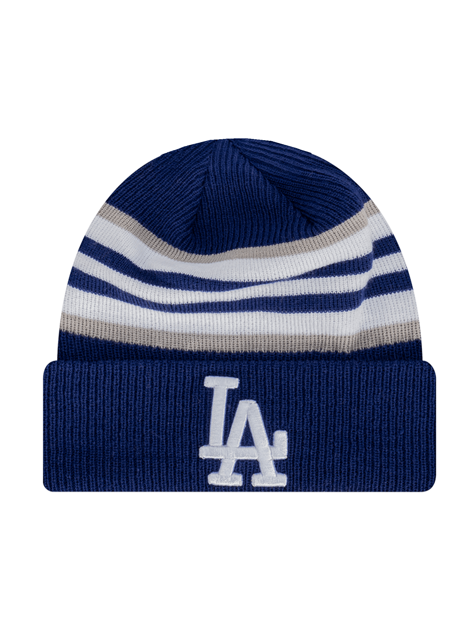 New Era Beanies Los Angeles Dodgers New Era MLB Stripe Pomless Hit Knit Beanie - Blue