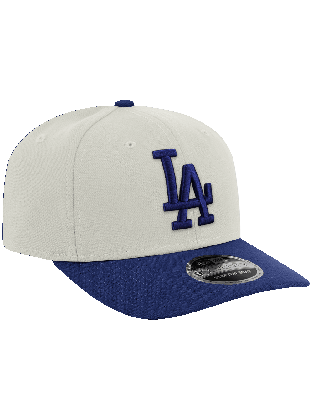 New Era Caps OSFA Los Angeles Dodgers New Era MLB Team 2 Tone 9SEVENTY Stretch-Snapback Hat - Chrome