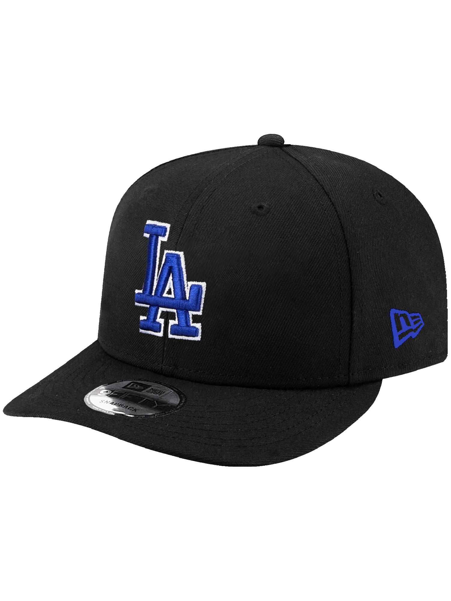 New Era Caps Los Angeles Dodgers New Era MLB Team Outline 9FIFTY Pre-Curved Snapback Hat - Black