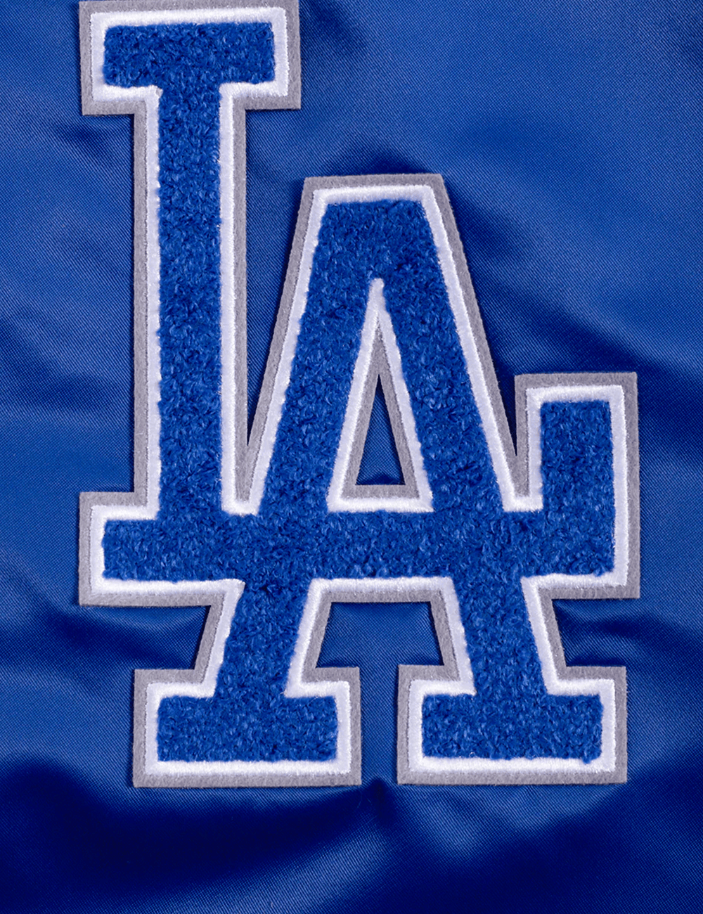 Pro Standard Jackets Los Angeles Dodgers Pro Standard MLB Old English Lightweight Satin Jacket - Blue