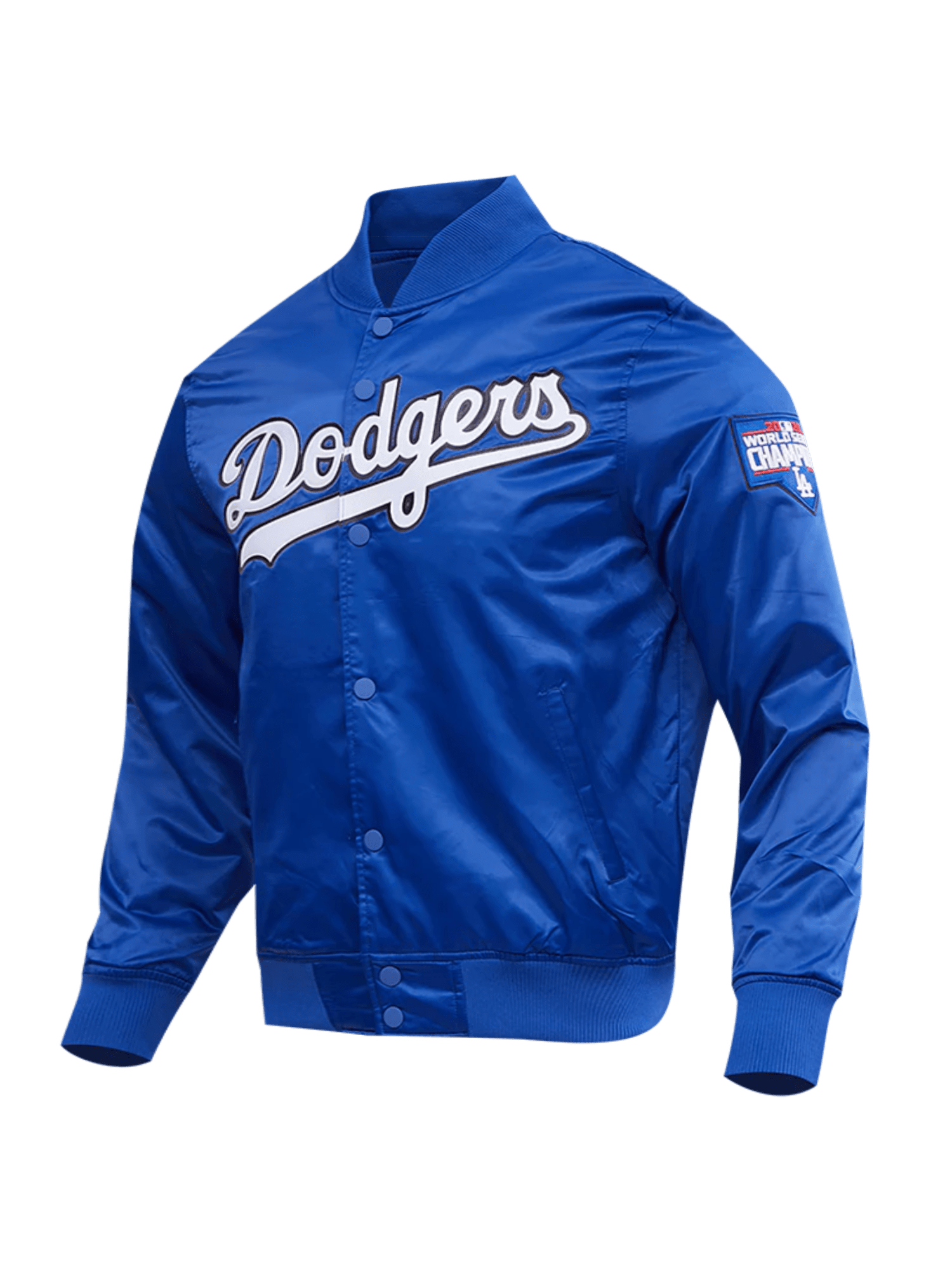 Pro Standard Jackets Los Angeles Dodgers Pro Standard MLB Team Classic Satin Button Jacket - Blue