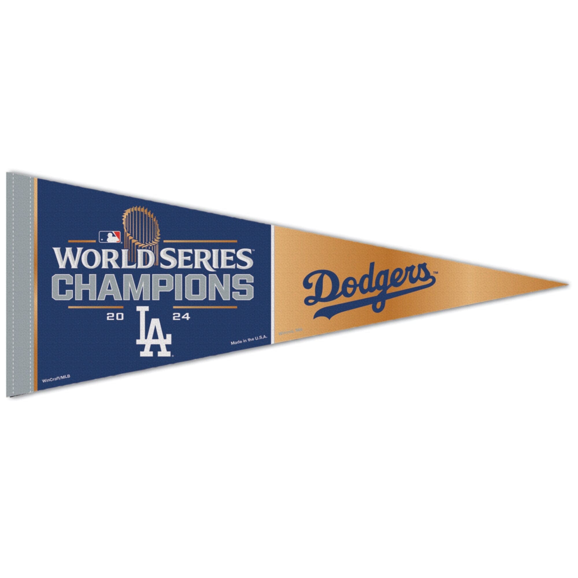 Wincraft Pennants Los Angeles Dodgers Wincraft MLB 24 Champs 12 x 30" On-Field Premium Pennant