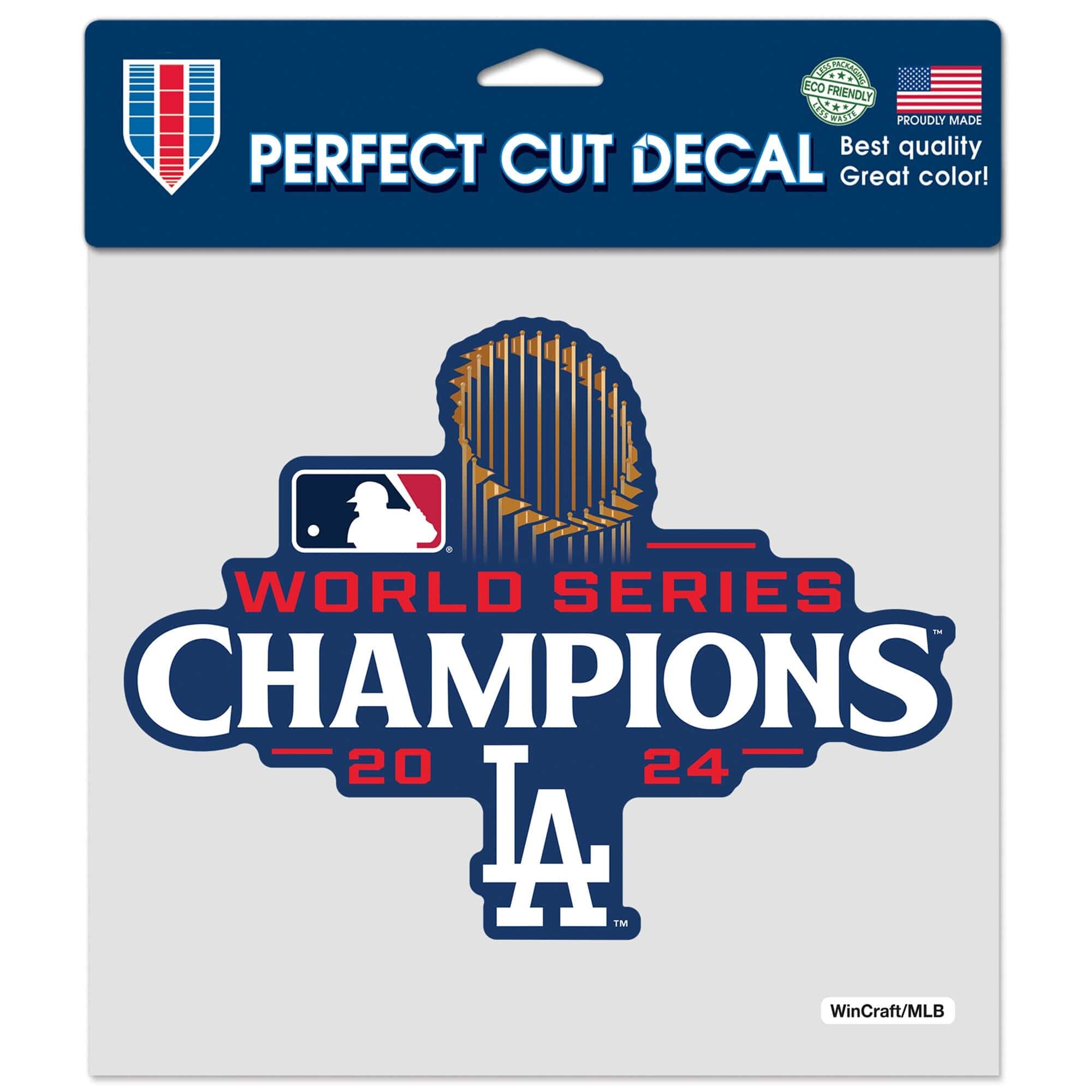 Wincraft Accessories Los Angeles Dodgers Wincraft MLB 24 Champs 4" x 4" Perfect-Cut Decal