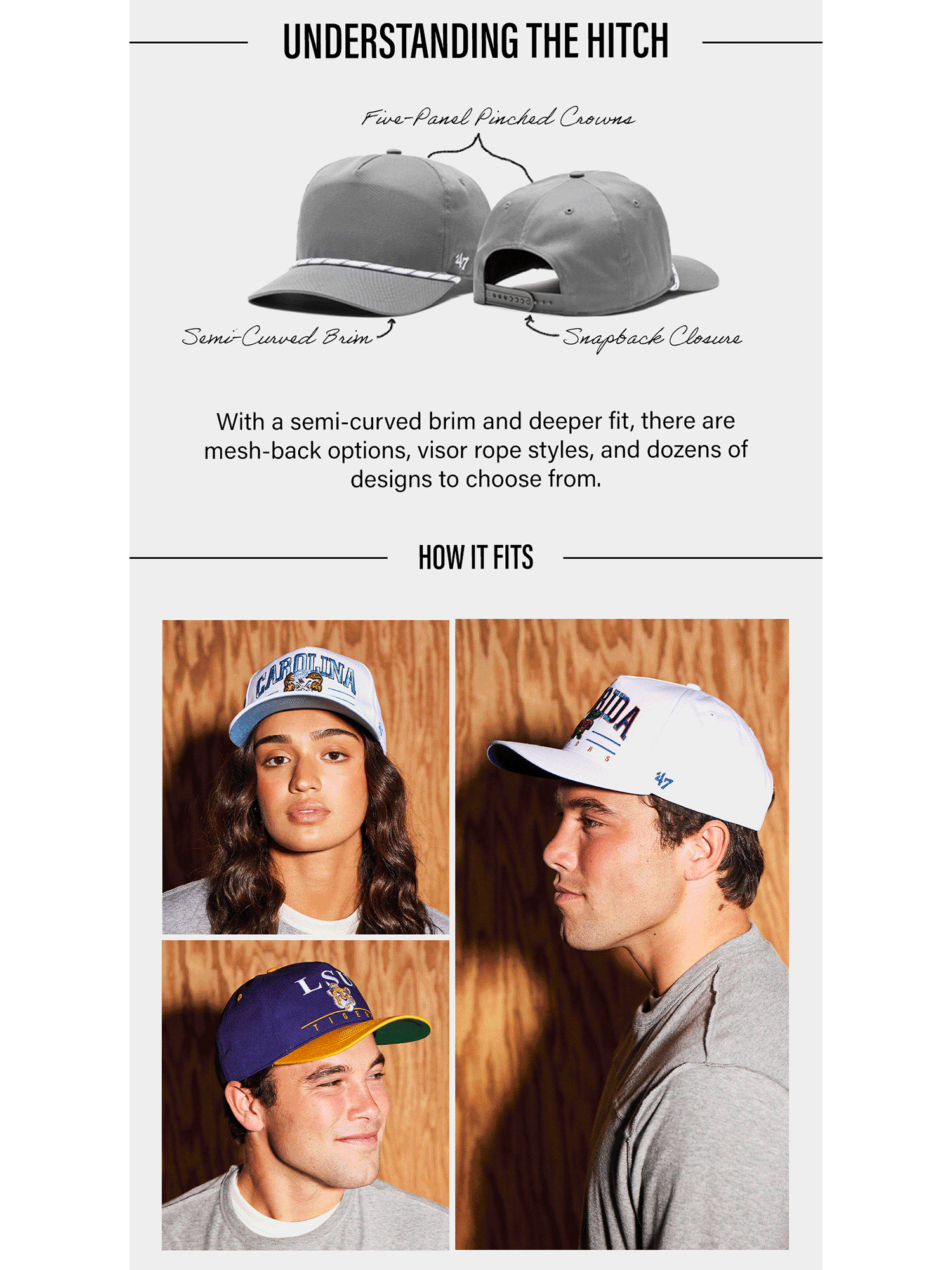 47 Brand Caps Los Angeles Kings '47 NHL Attitude Script Hitch Pre-Curved Snapback Hat - Black