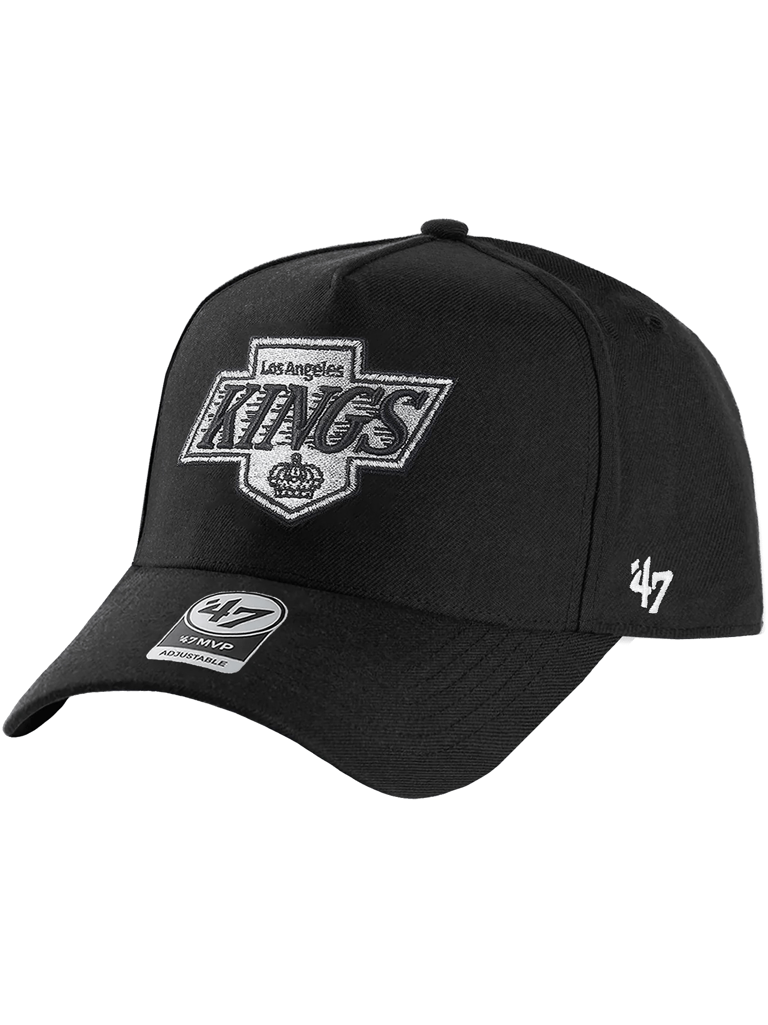 47 Brand Caps Los Angeles Kings '47 NHL Throwback MVP DT Snapback Hat - Black