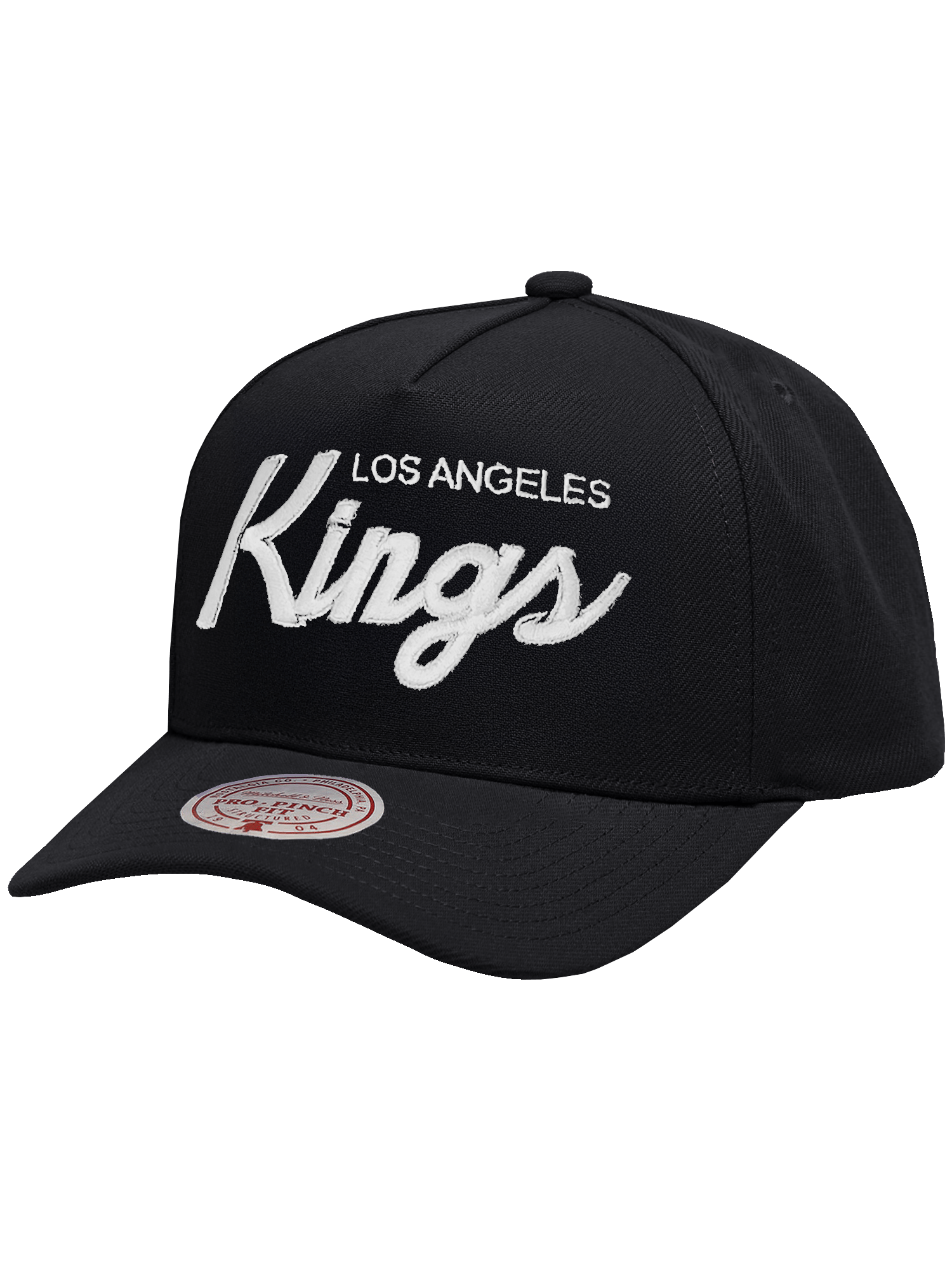 Mitchell And Ness Caps Los Angeles Kings Mitchell & Ness NHL Script Pro Pinch Snapback Hat - Black