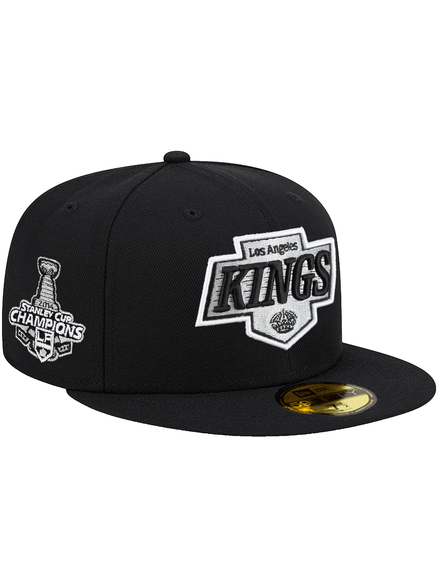New Era Caps Los Angeles Kings New Era NHL 14 Champs 59FIFTY Fitted Hat - Black