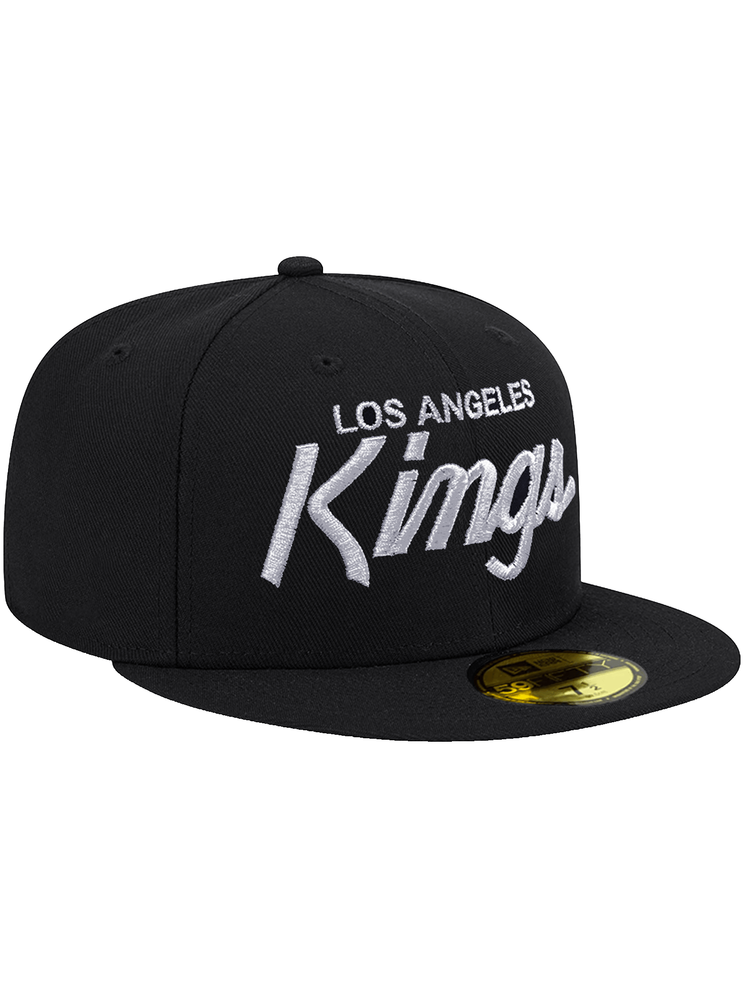 New Era Caps Los Angeles Kings New Era NHL Script 59FIFTY Fitted Hat - Black