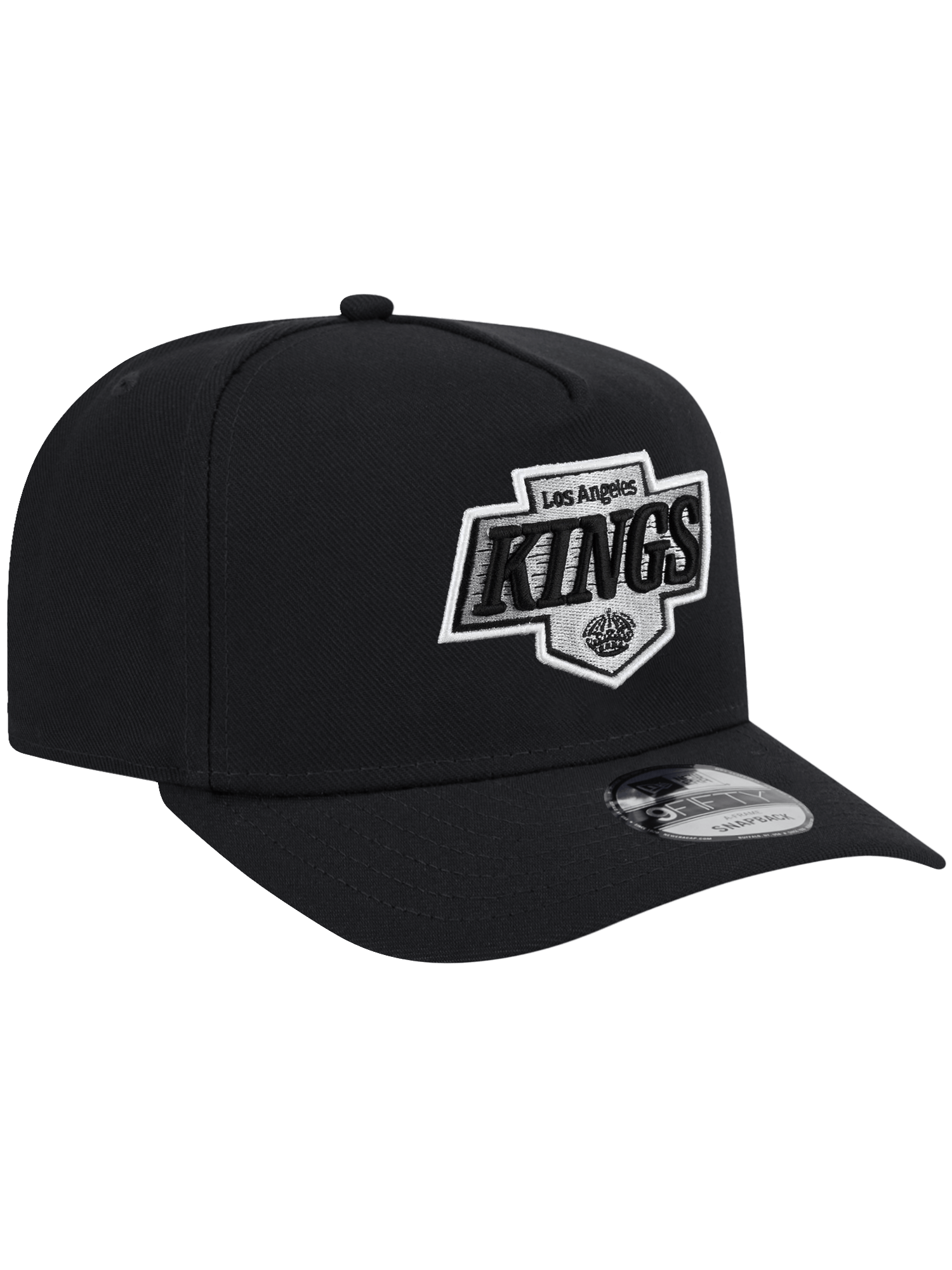 New Era Caps Los Angeles Kings New Era NHL Team Pre-Curved 9FIFTY A-Frame Snapback Hat - Black