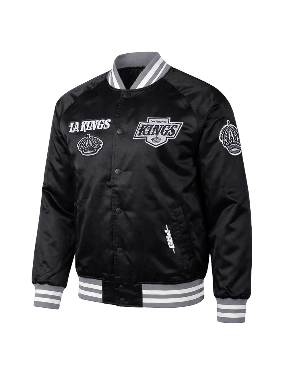 Pro Standard Jackets Los Angeles Kings Pro Standard NHL Retro Classic Lightweight Satin Jacket - Black