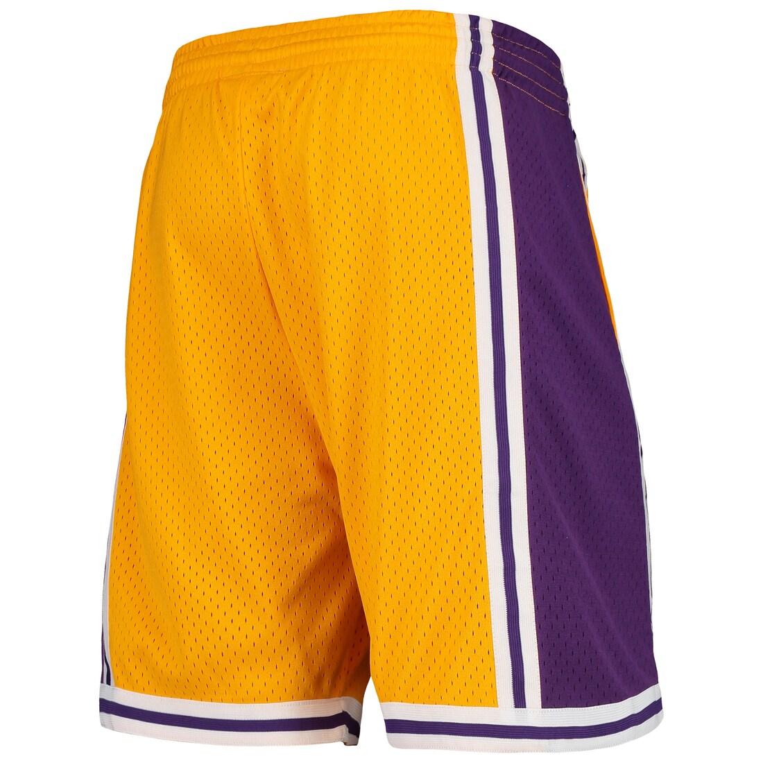 Mitchell And Ness Shorts Los Angeles Lakers Mitchell & Ness NBA 09-10 Home Swingman Shorts - Yellow