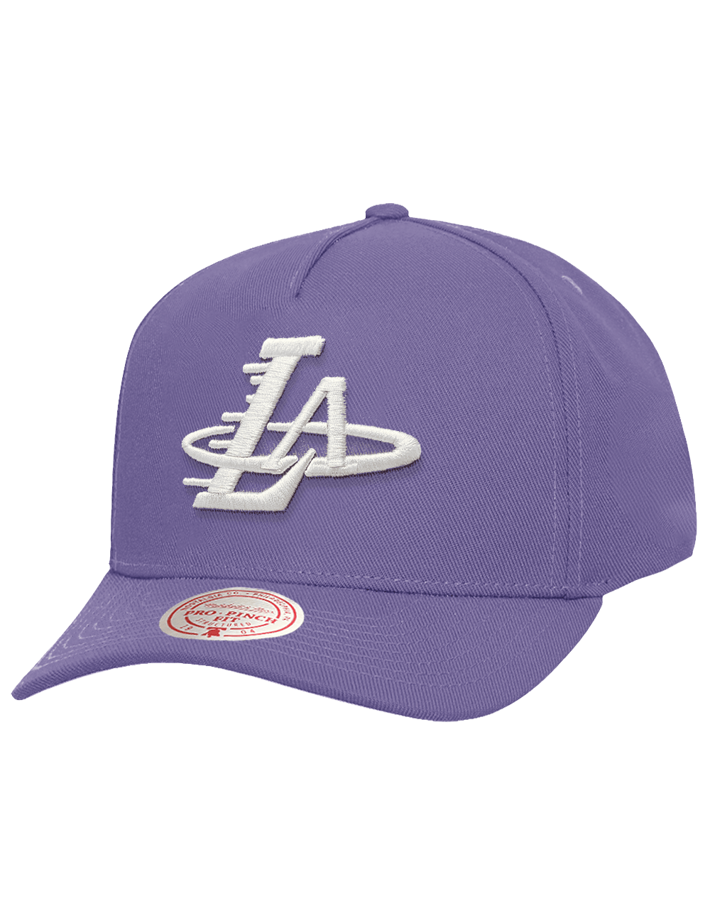 Mitchell And Ness Caps OSFM Los Angeles Lakers Mitchell & Ness NBA Alt Pro Pinch Snapback Hat - Light Purple