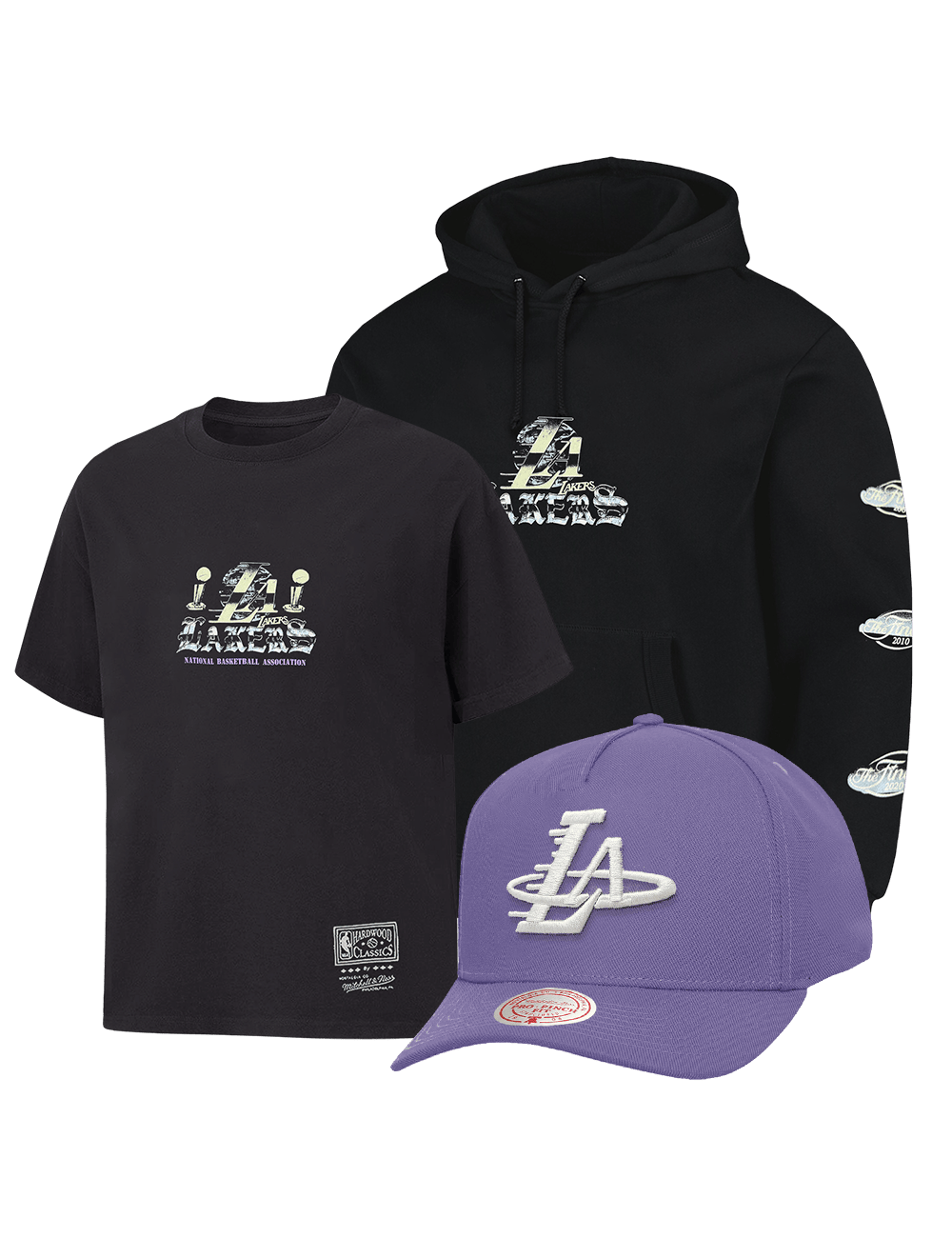US Sports HQ Bundles Los Angeles Lakers Mitchell & Ness NBA Fashion Focused Bundle