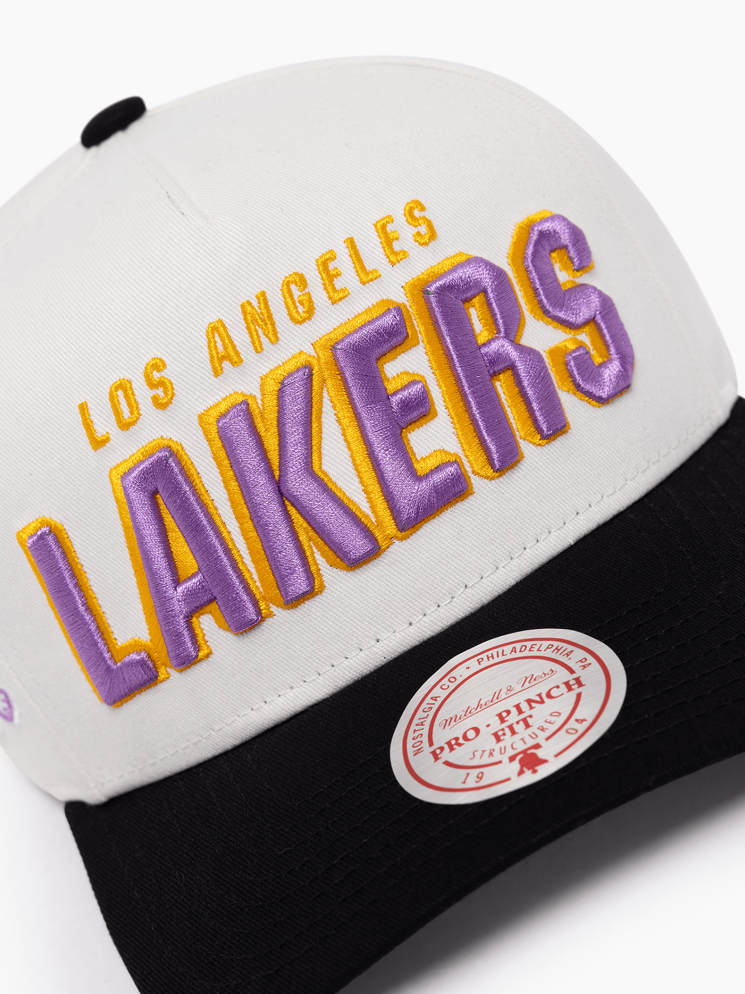 Mitchell And Ness Caps Los Angeles Lakers Mitchell & Ness NBA HWC Draft Day Pro Pinch Snapback Hat