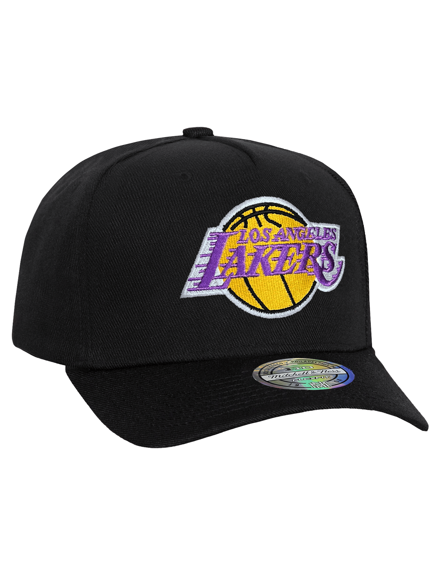 Mitchell And Ness Caps Los Angeles Lakers Mitchell & Ness NBA Team 110 Flex Snapback Hat - Black