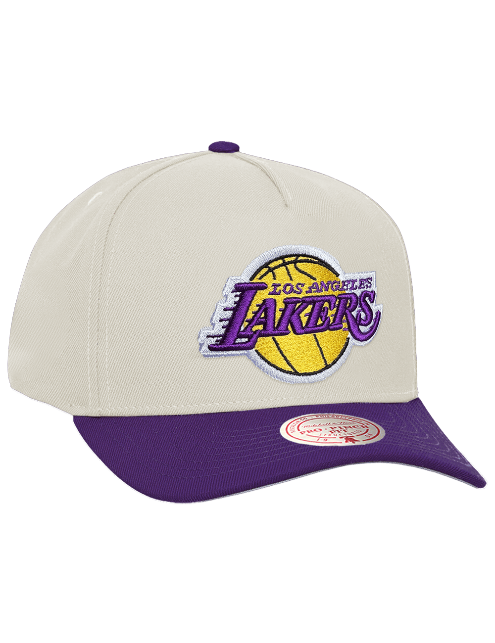 Mitchell And Ness Caps OSFM Los Angeles Lakers Mitchell & Ness NBA Team Pro Pinch Snapback Hat - Chrome