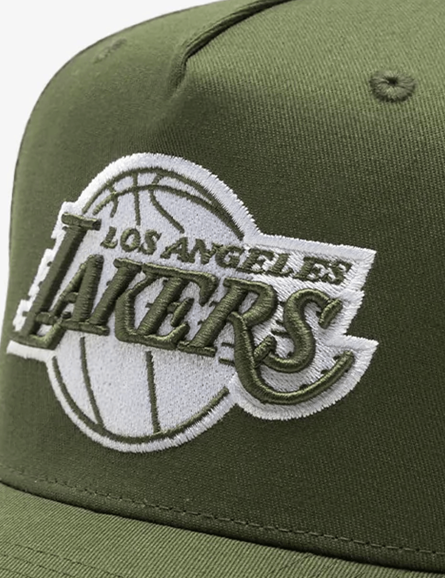Mitchell And Ness Caps Los Angeles Lakers Mitchell & Ness NBA Tonal MVP Snapback Hat - Olive