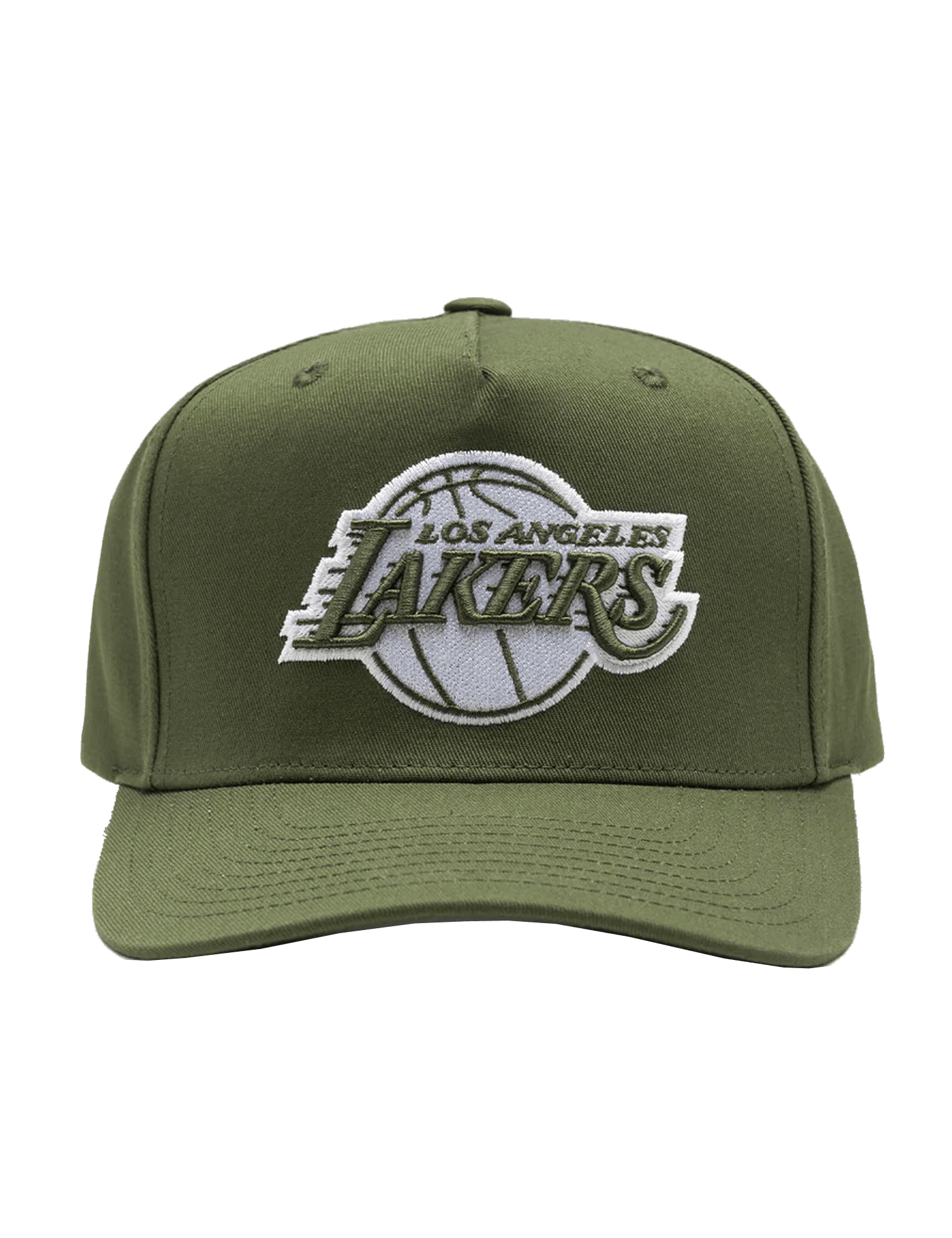 Mitchell And Ness Caps Los Angeles Lakers Mitchell & Ness NBA Tonal MVP Snapback Hat - Olive
