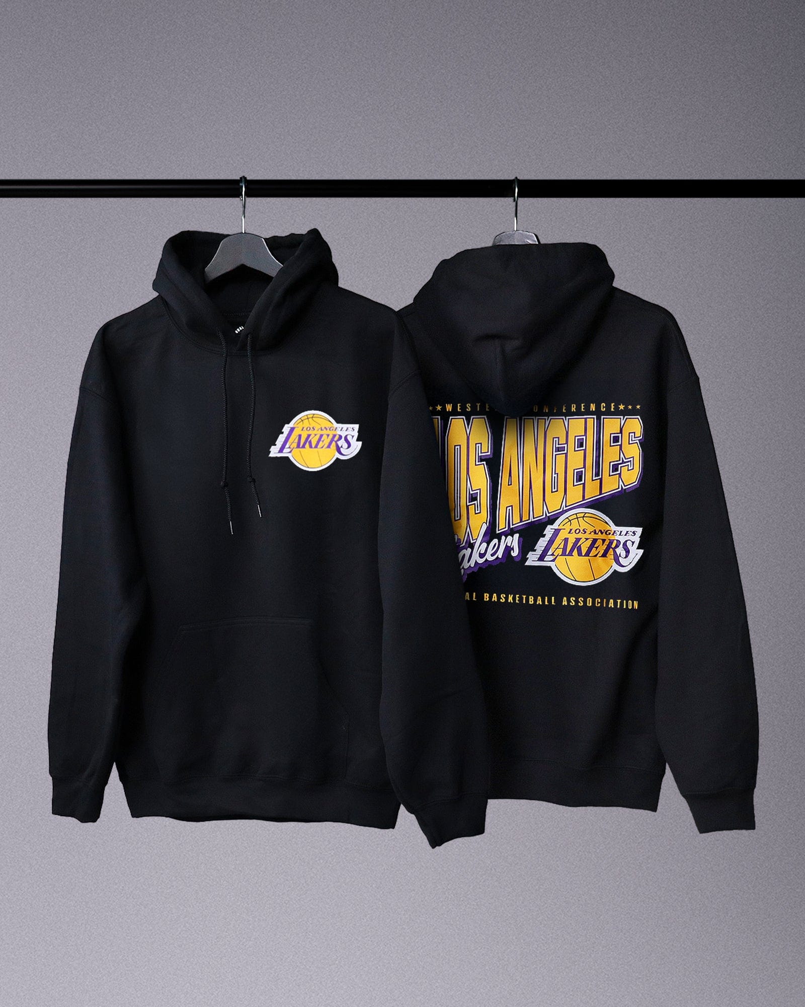 NBA Essentials Jumpers Los Angeles Lakers NBA Essentials Clarkdale Hoodie Jumper - Black