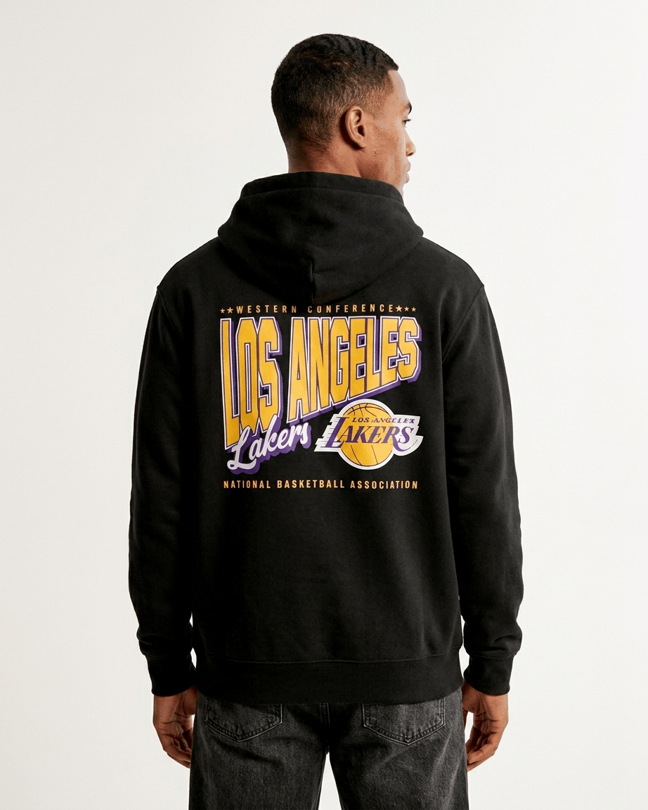 NBA Essentials Jumpers Los Angeles Lakers NBA Essentials Clarkdale Hoodie Jumper - Black