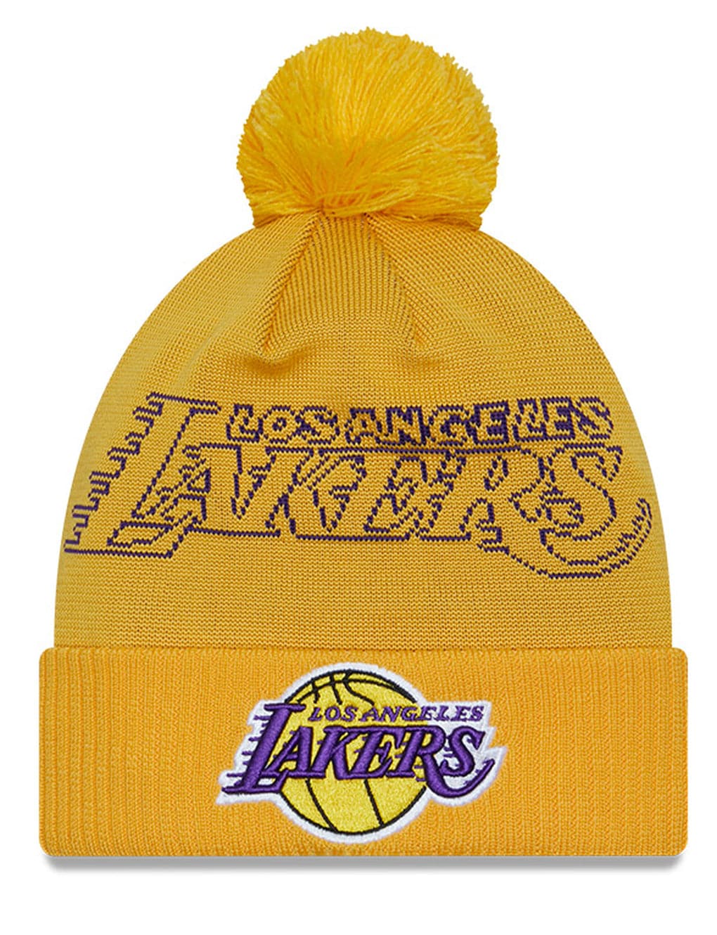 New Era Beanies Los Angeles Lakers New Era NBA 23 Draft Knit Beanie - Yellow