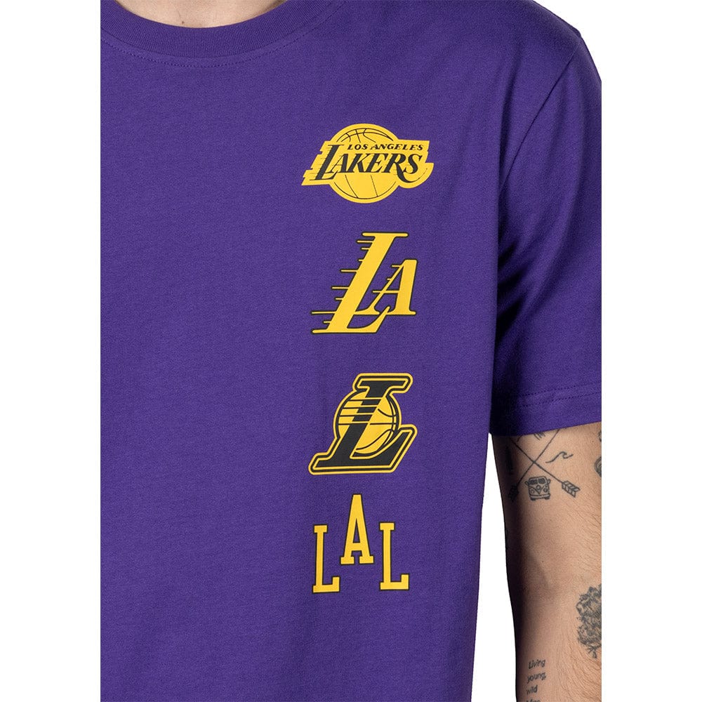New Era T-Shirts Los Angeles Lakers New Era NBA 24 City Edition T-Shirt - Purple