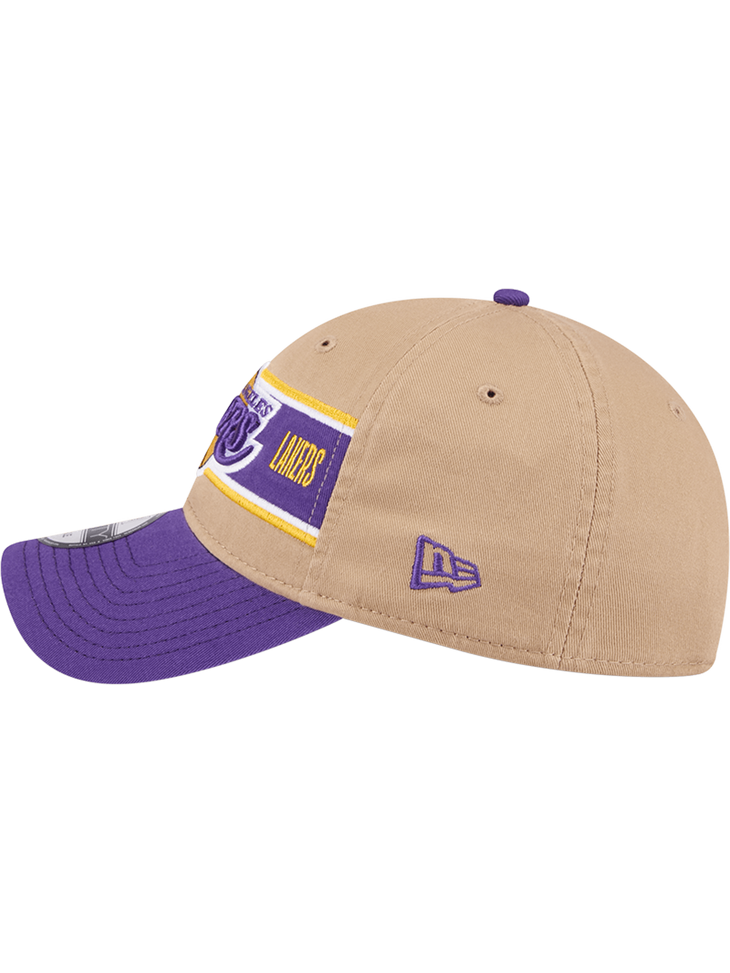 New Era Caps Los Angeles Lakers New Era NBA 24 Draft 9TWENTY Strapback Hat - Tan