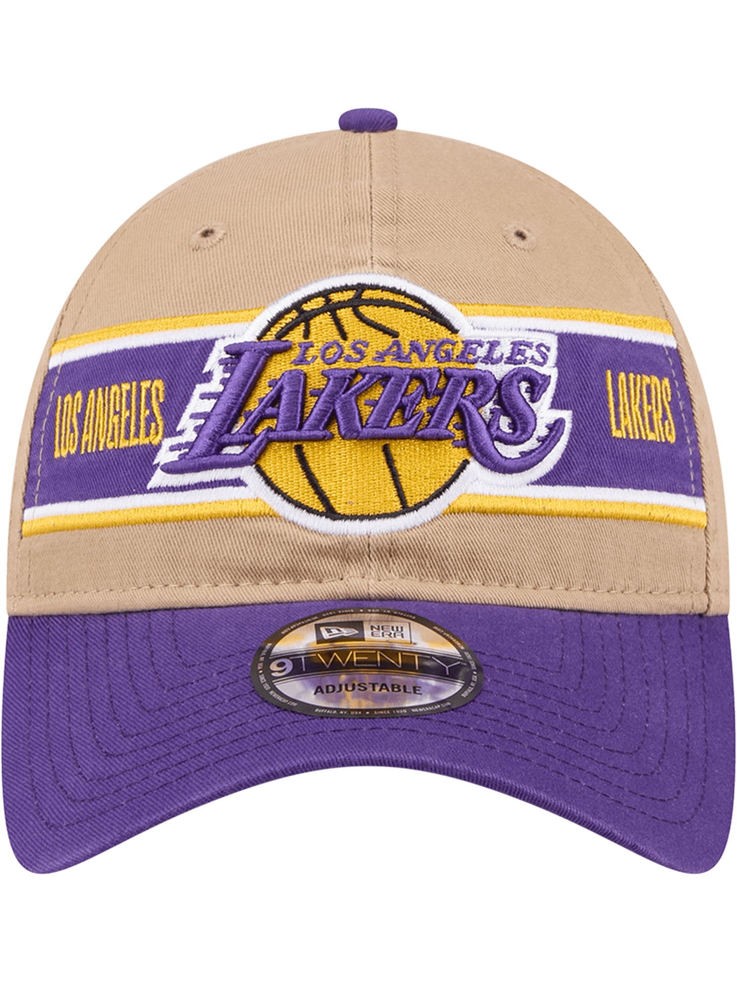 New Era Caps Los Angeles Lakers New Era NBA 24 Draft 9TWENTY Strapback Hat - Tan