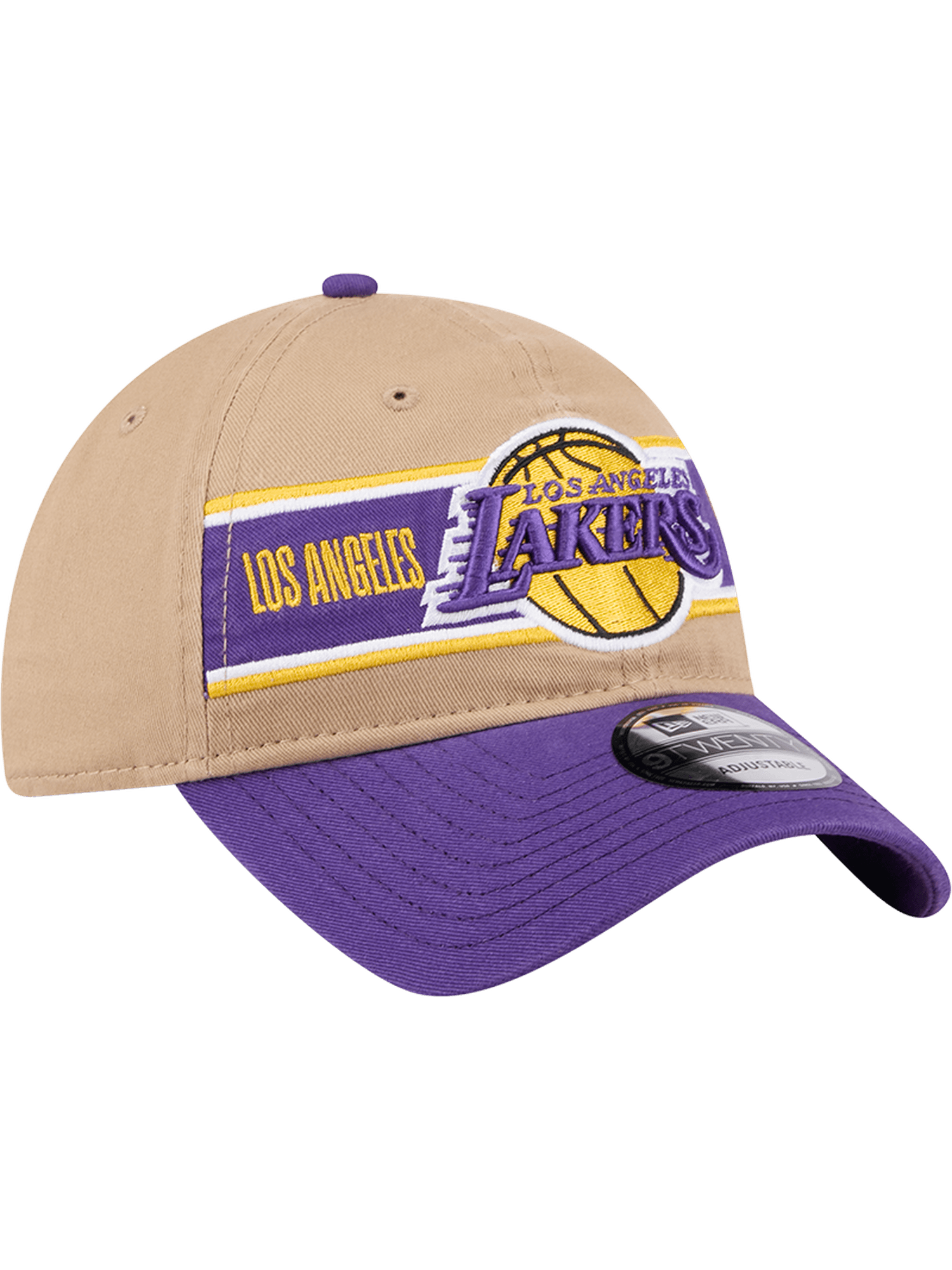 New Era Caps Los Angeles Lakers New Era NBA 24 Draft 9TWENTY Strapback Hat - Tan