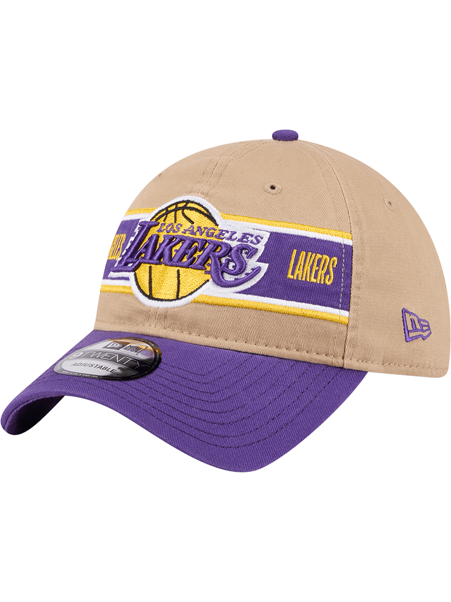 New Era Caps Los Angeles Lakers New Era NBA 24 Draft 9TWENTY Strapback Hat - Tan