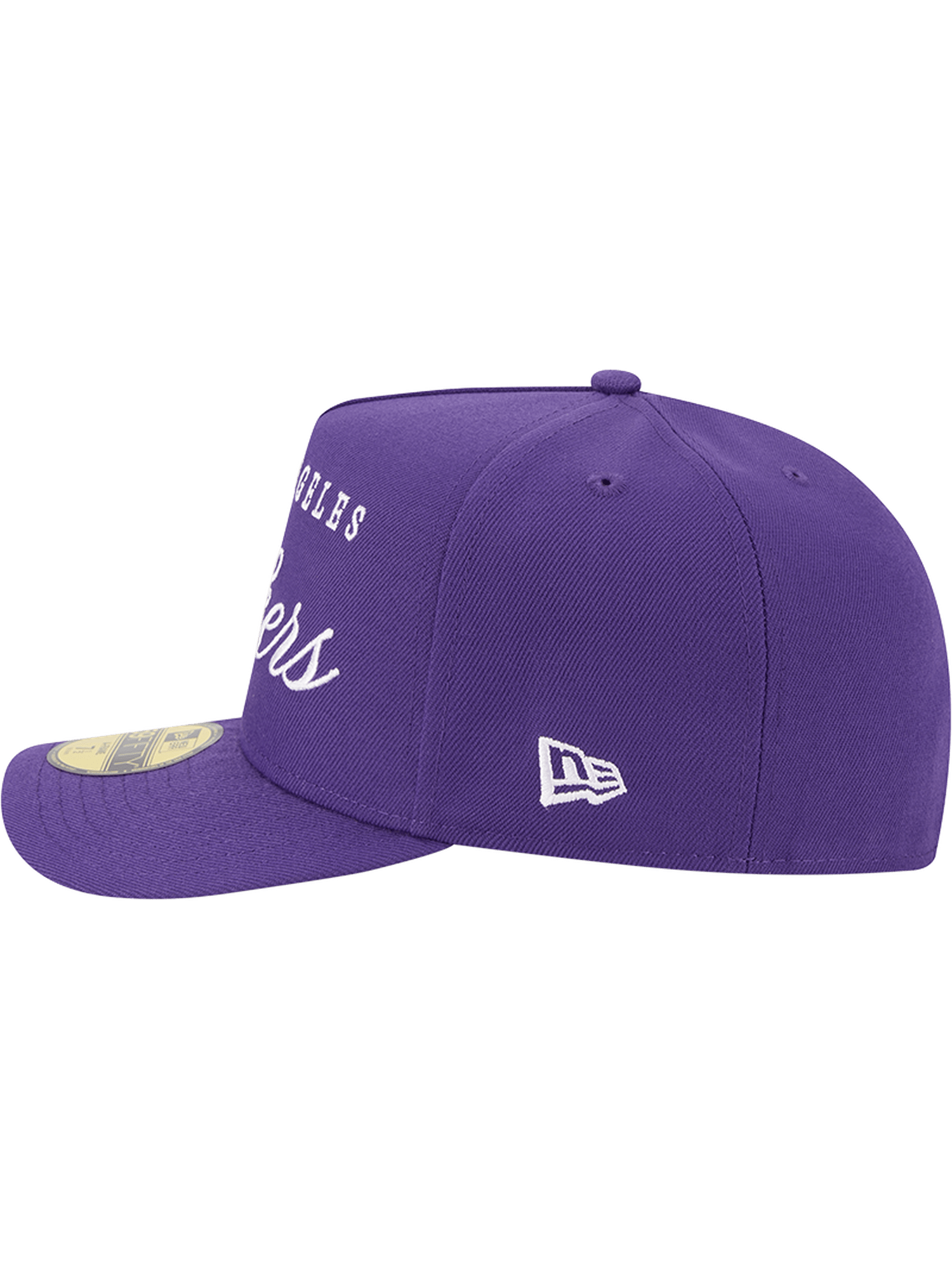 New Era Caps Los Angeles Lakers New Era NBA 25 Draft 59FIFTY A-Frame Pre-Curved Fitted Hat - Purple