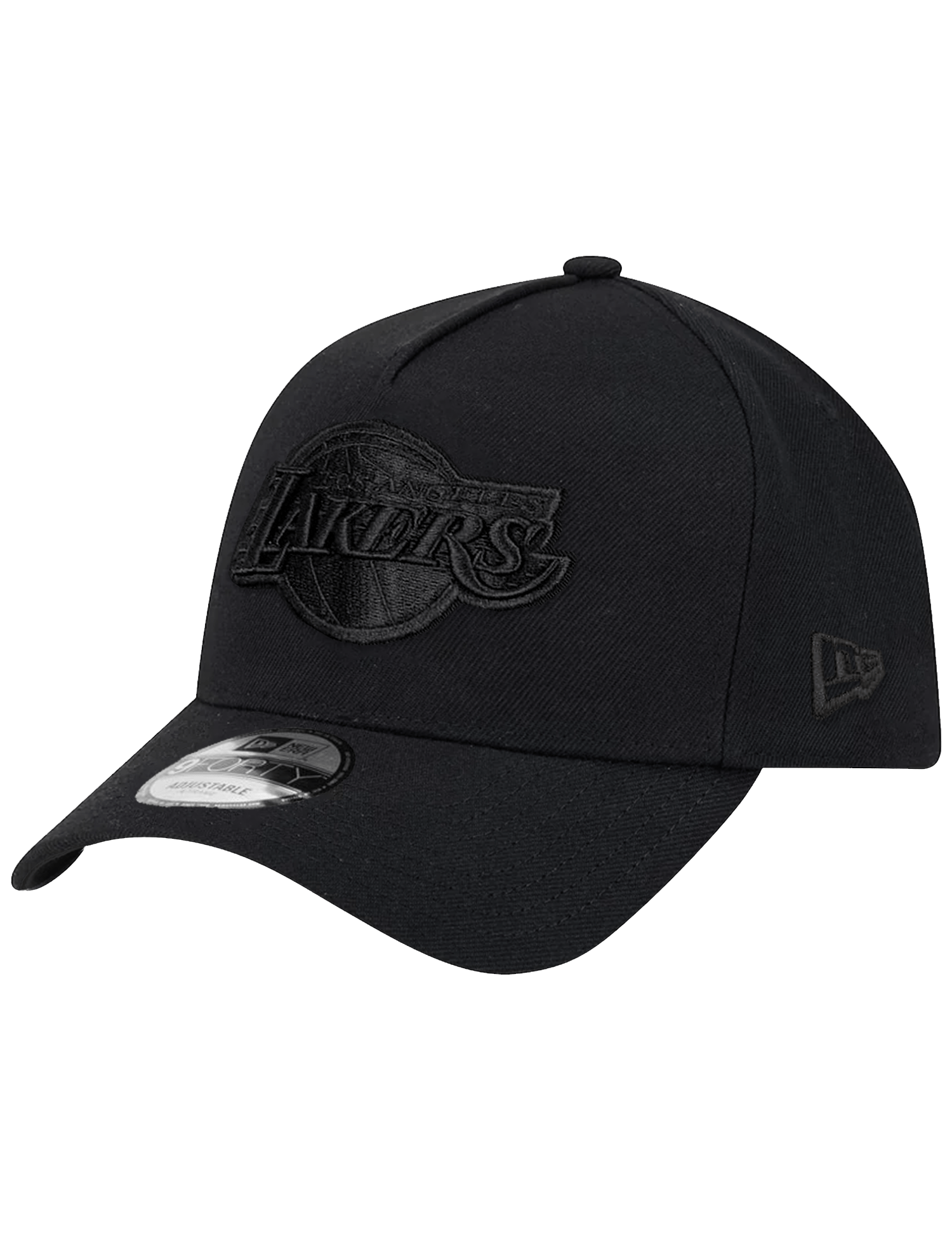 New Era Caps Los Angeles Lakers New Era NBA Black On Black 9FORTY A-Frame Snapback Hat