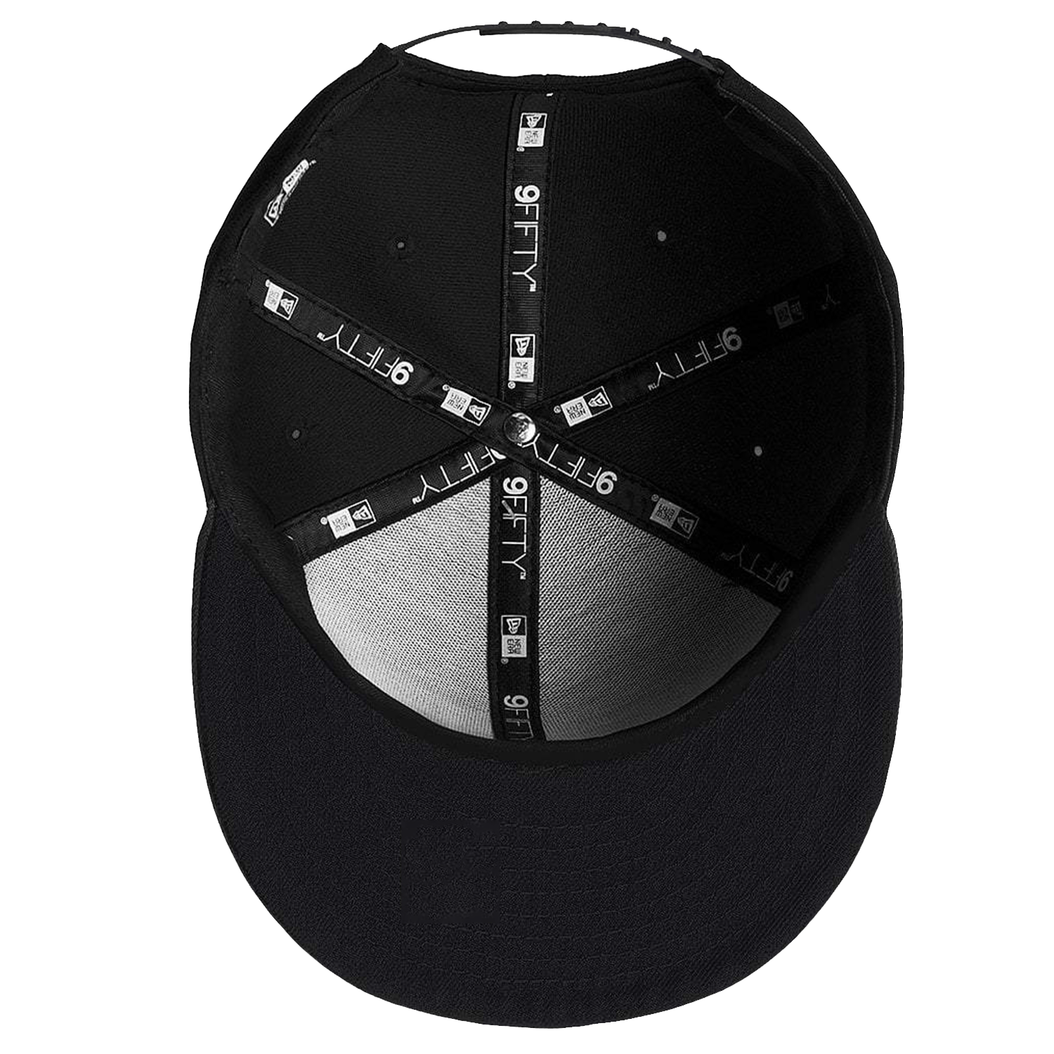 New Era Caps Los Angeles Lakers New Era NBA Black & White 9FIFTY Pre-Curved Snapback Hat