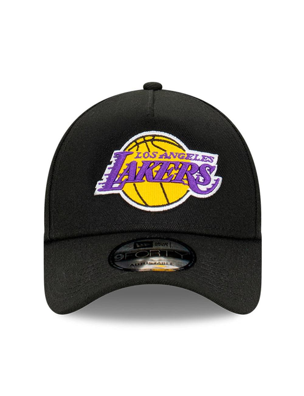 New Era Caps Los Angeles Lakers New Era NBA Champs Patch 9FORTY A-Frame Snapback Hat - Black